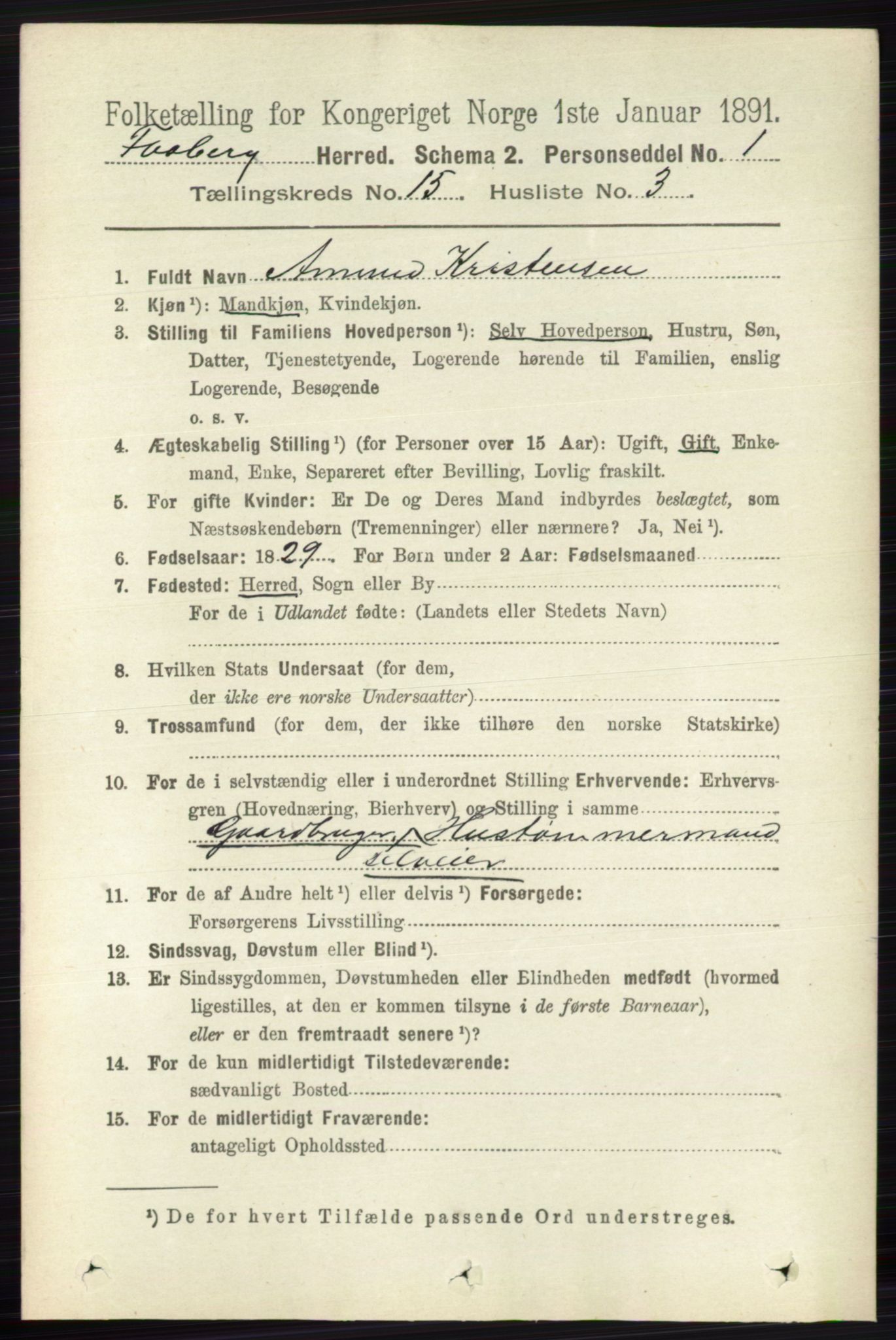 RA, 1891 census for 0524 Fåberg, 1891, p. 5923