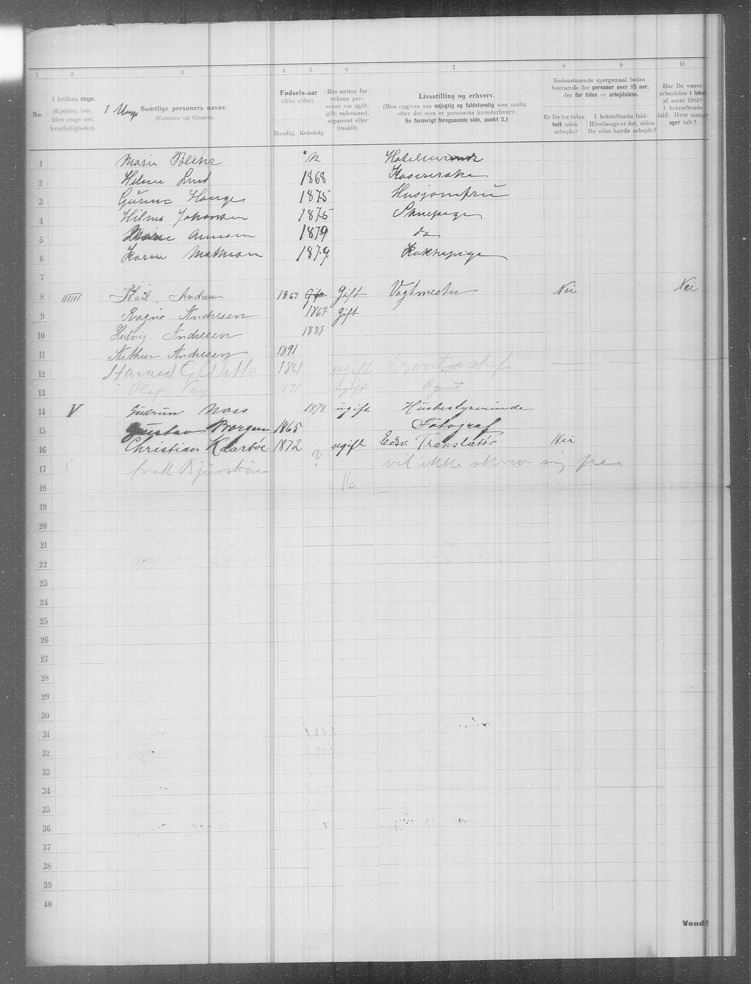 OBA, Municipal Census 1902 for Kristiania, 1902, p. 9323