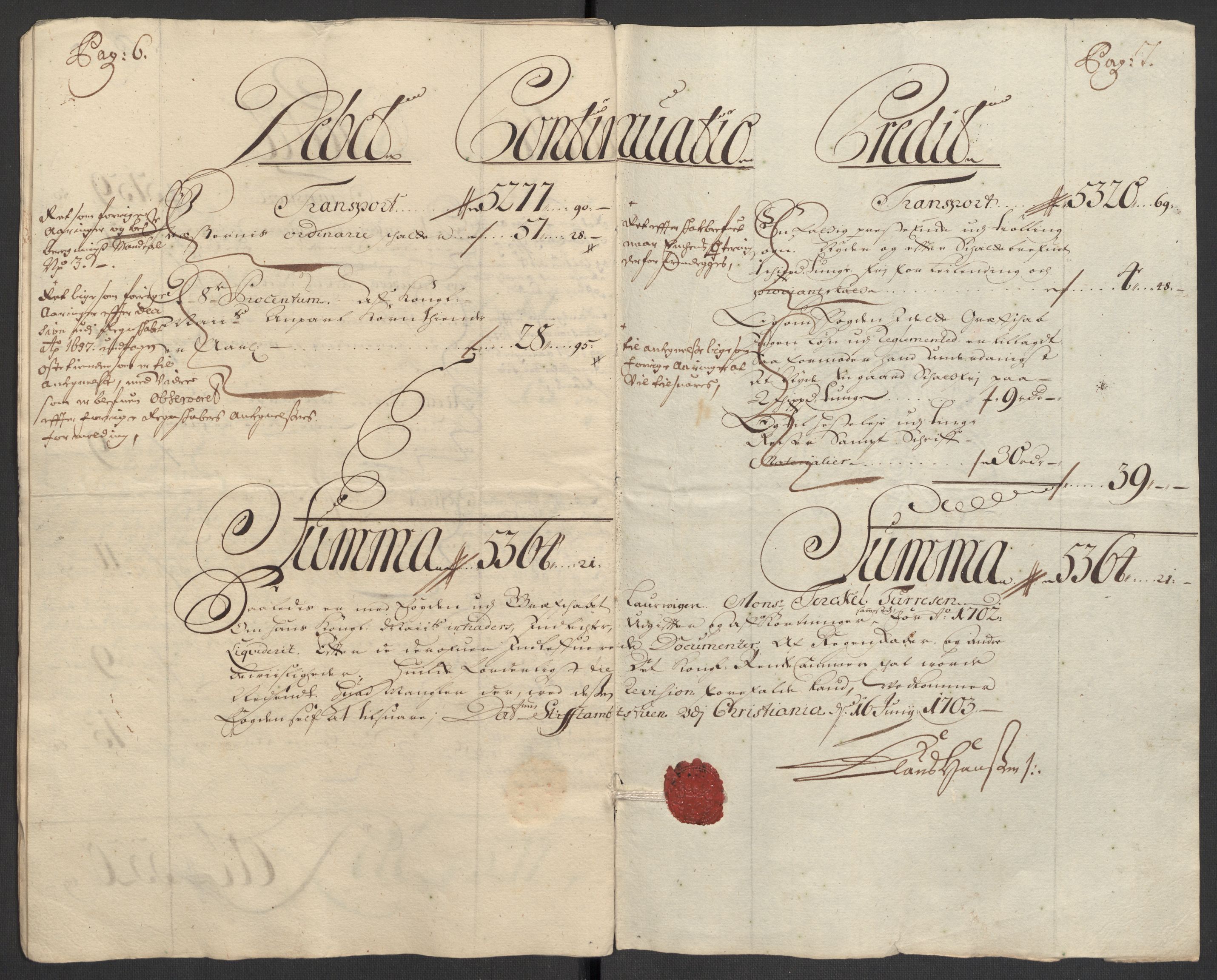 Rentekammeret inntil 1814, Reviderte regnskaper, Fogderegnskap, AV/RA-EA-4092/R33/L1977: Fogderegnskap Larvik grevskap, 1702-1703, p. 12