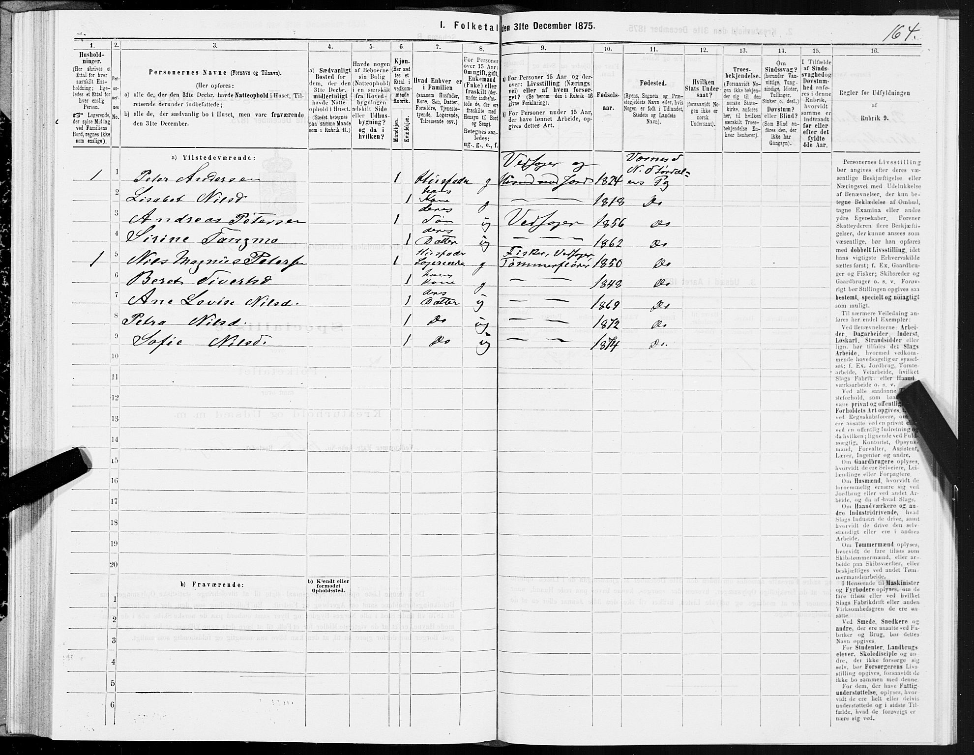 SAT, 1875 census for 1714P Nedre Stjørdal, 1875, p. 5164