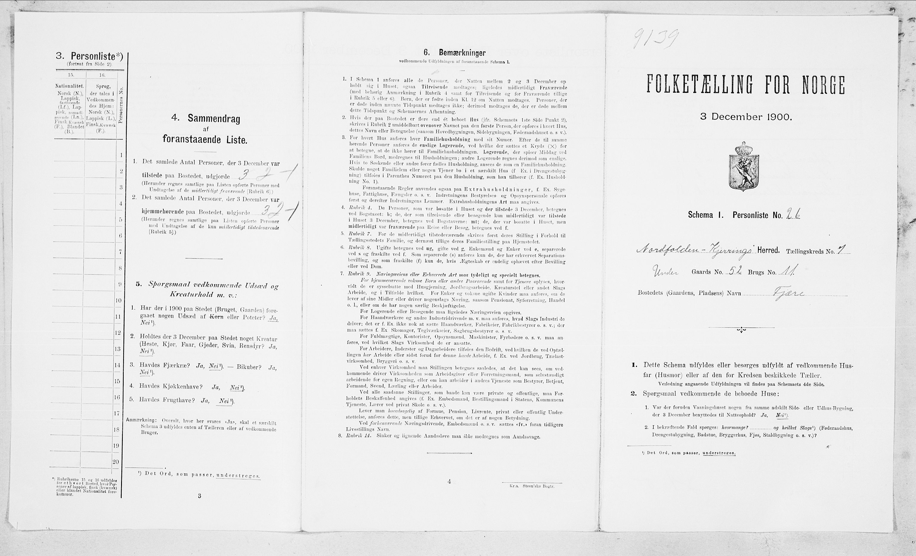 SAT, 1900 census for Nordfold-Kjerringøy, 1900, p. 68