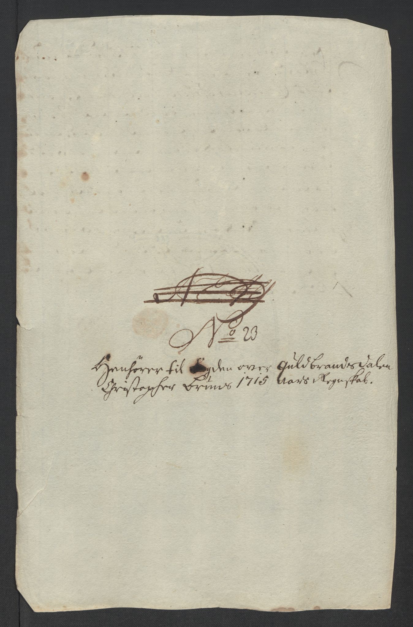 Rentekammeret inntil 1814, Reviderte regnskaper, Fogderegnskap, RA/EA-4092/R17/L1184: Fogderegnskap Gudbrandsdal, 1715, p. 205