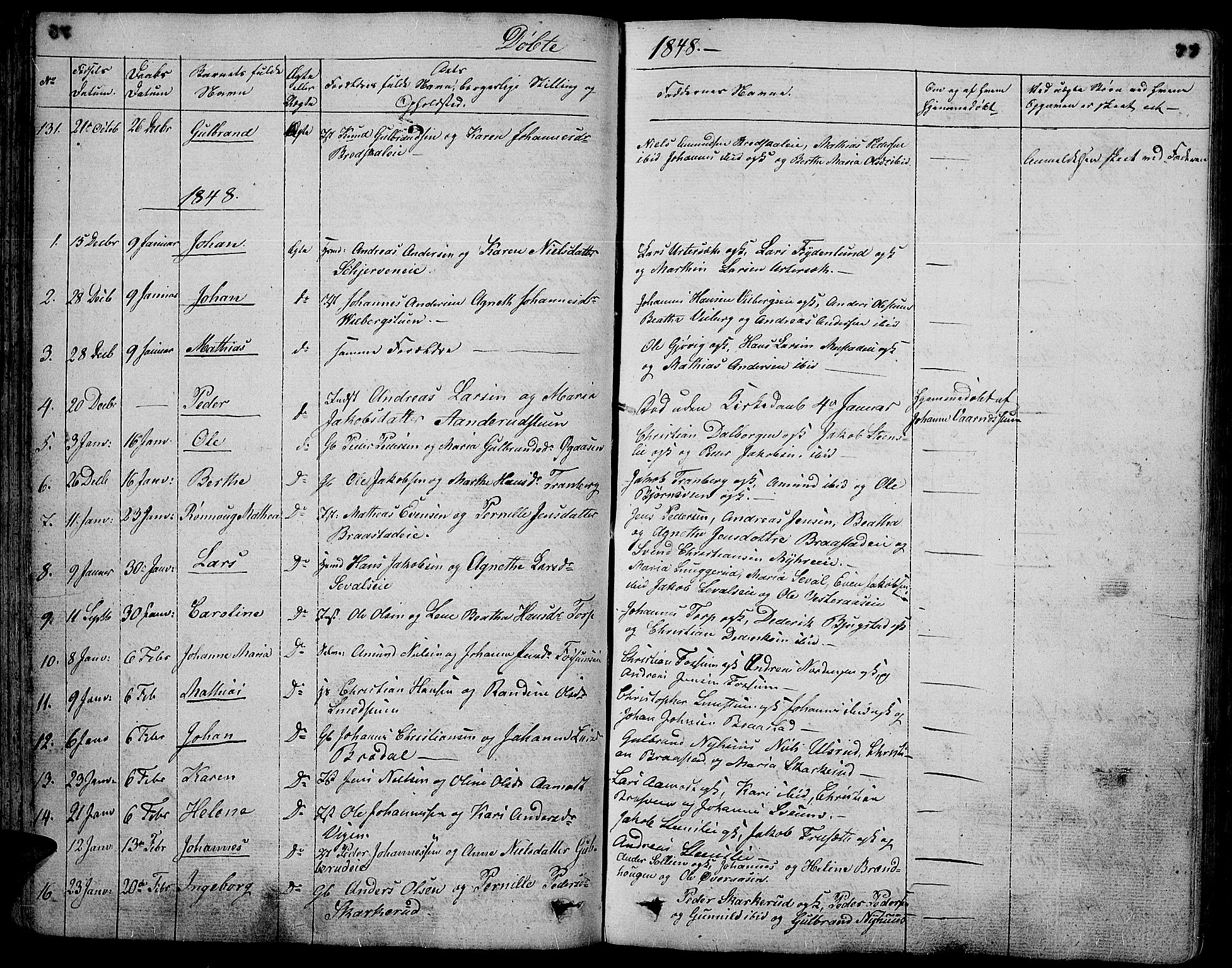 Vardal prestekontor, SAH/PREST-100/H/Ha/Hab/L0004: Parish register (copy) no. 4, 1831-1853, p. 77