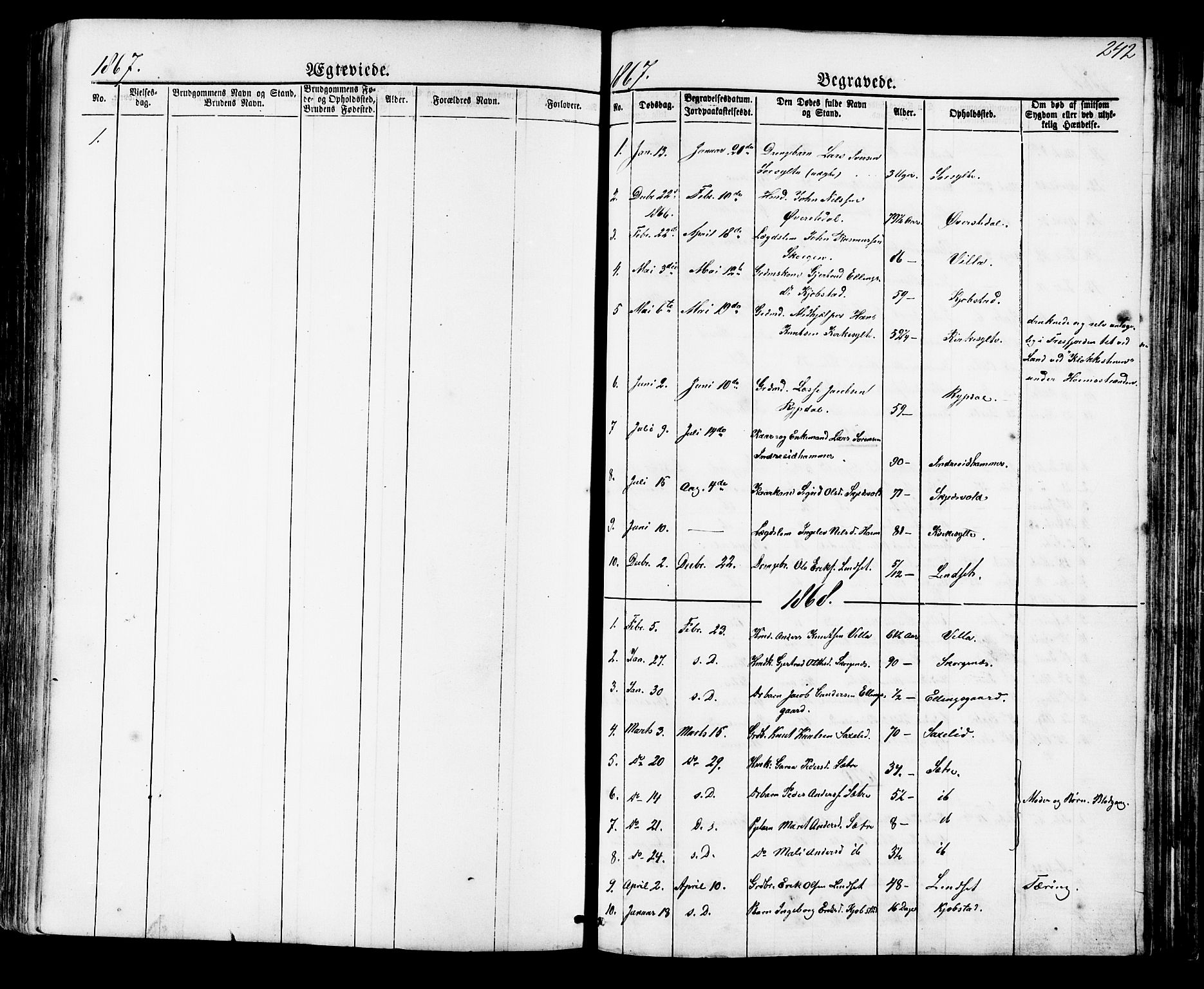 Ministerialprotokoller, klokkerbøker og fødselsregistre - Møre og Romsdal, SAT/A-1454/541/L0547: Parish register (copy) no. 541C02, 1867-1921, p. 242