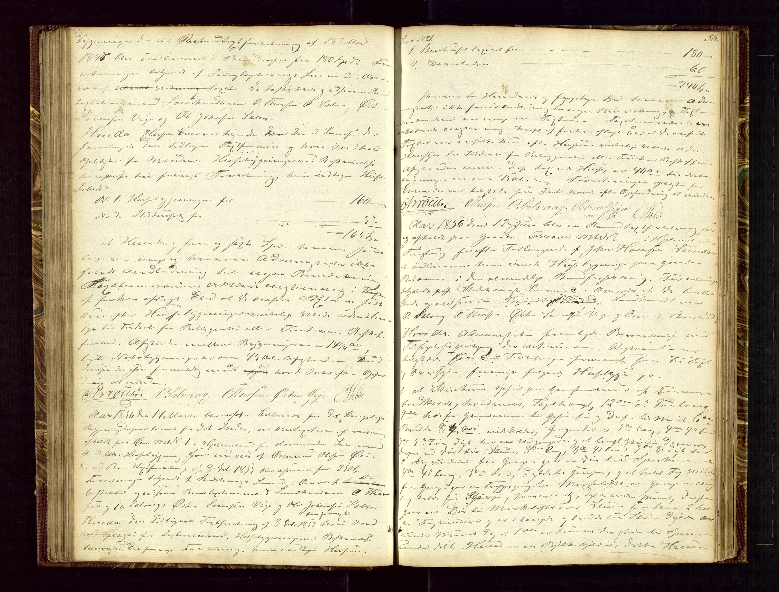 Hjelmeland lensmannskontor, AV/SAST-A-100439/Goa/L0001: Branntakstprotokoll, 1846-1872, p. 55b-56a