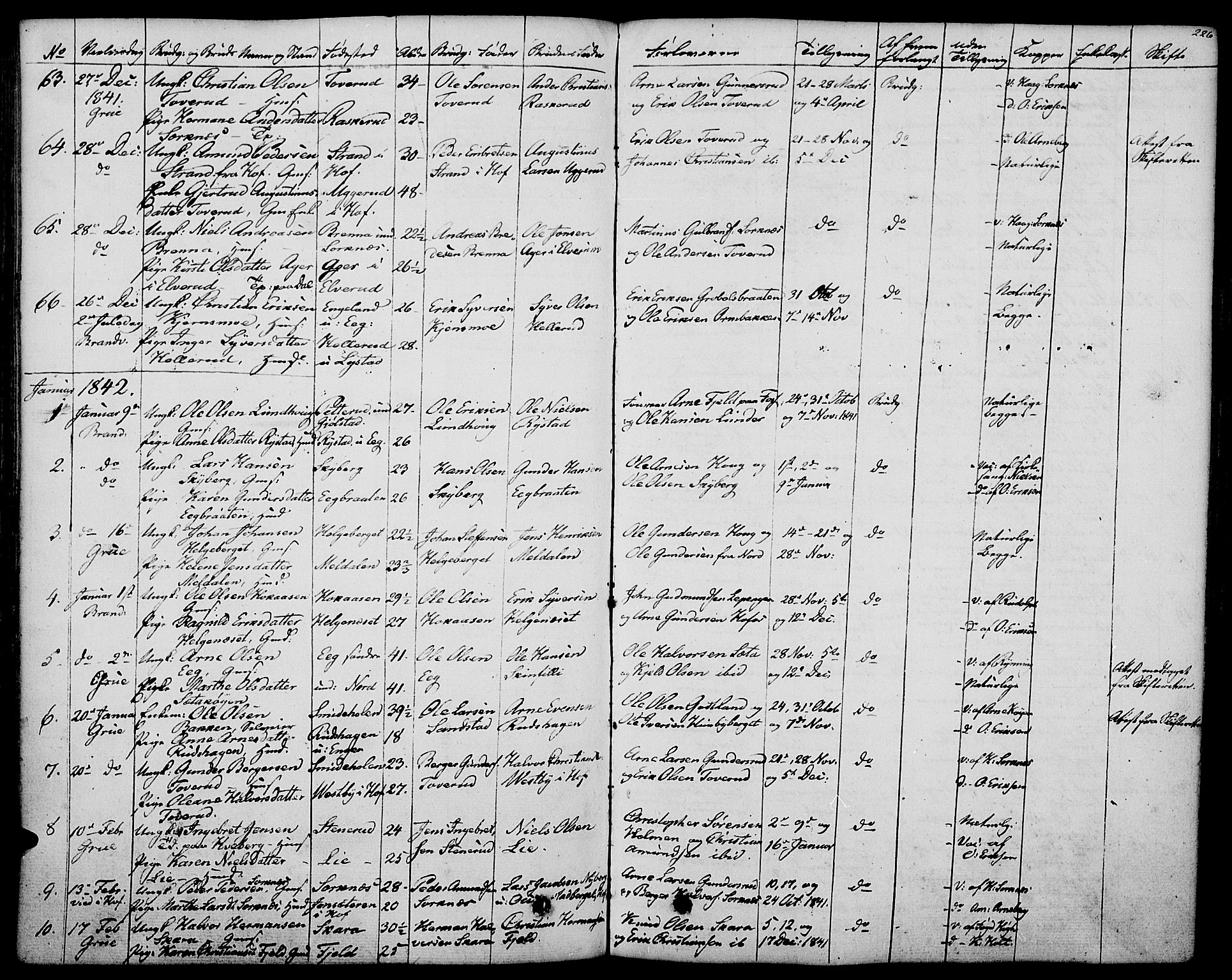 Grue prestekontor, SAH/PREST-036/H/Ha/Haa/L0007: Parish register (official) no. 7, 1830-1847, p. 226