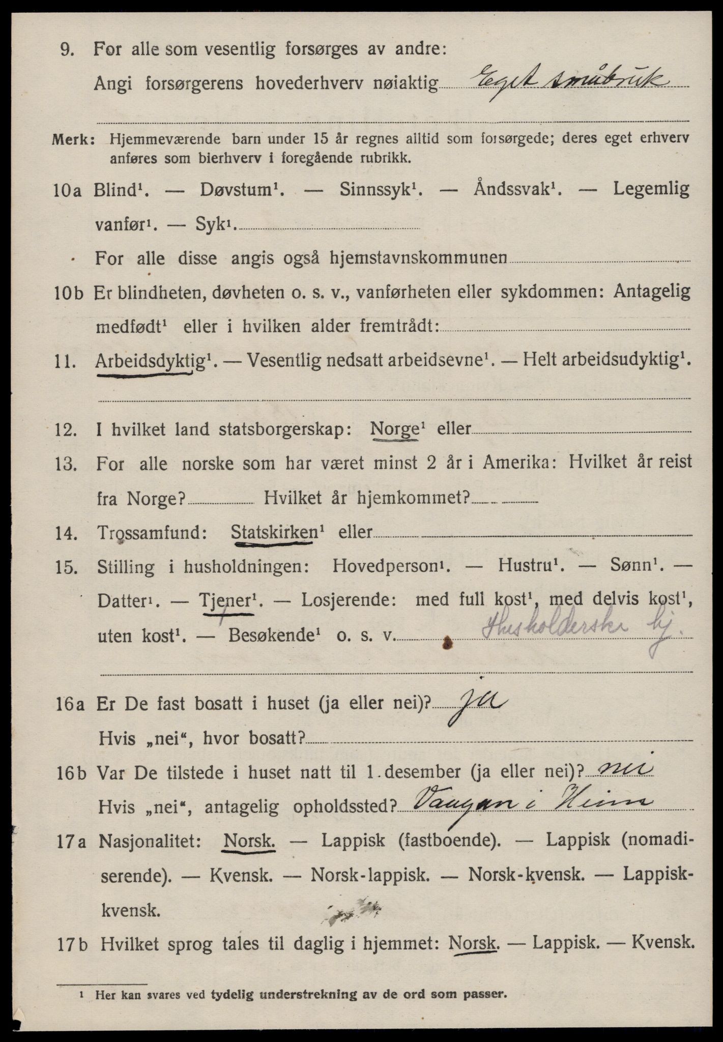 SAT, 1920 census for Heim, 1920, p. 2918