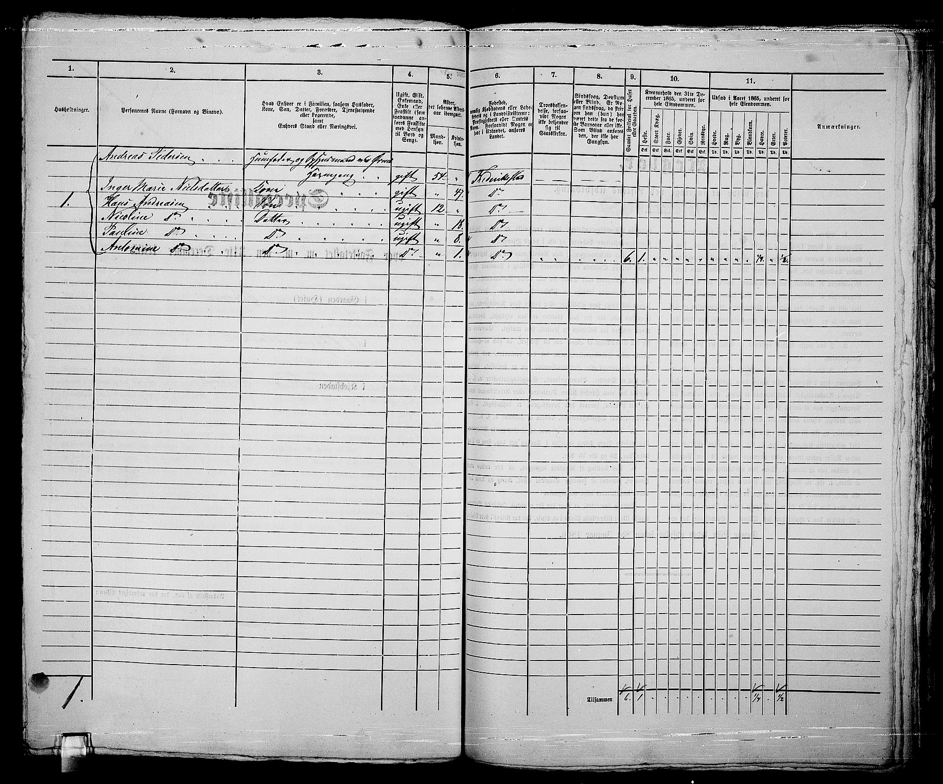 RA, 1865 census for Fredrikstad/Fredrikstad, 1865, p. 715