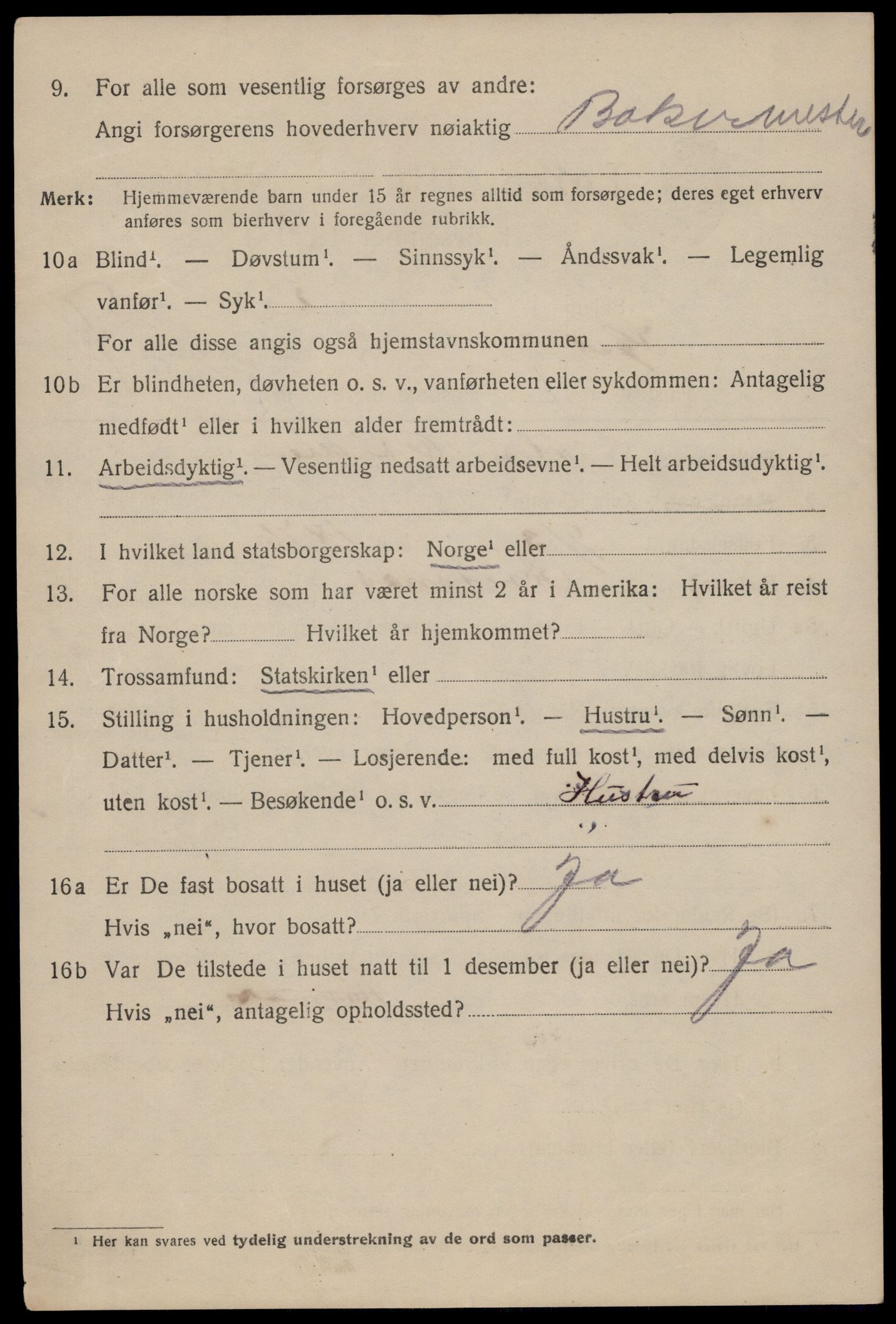 SAST, 1920 census for Haugesund, 1920, p. 25068