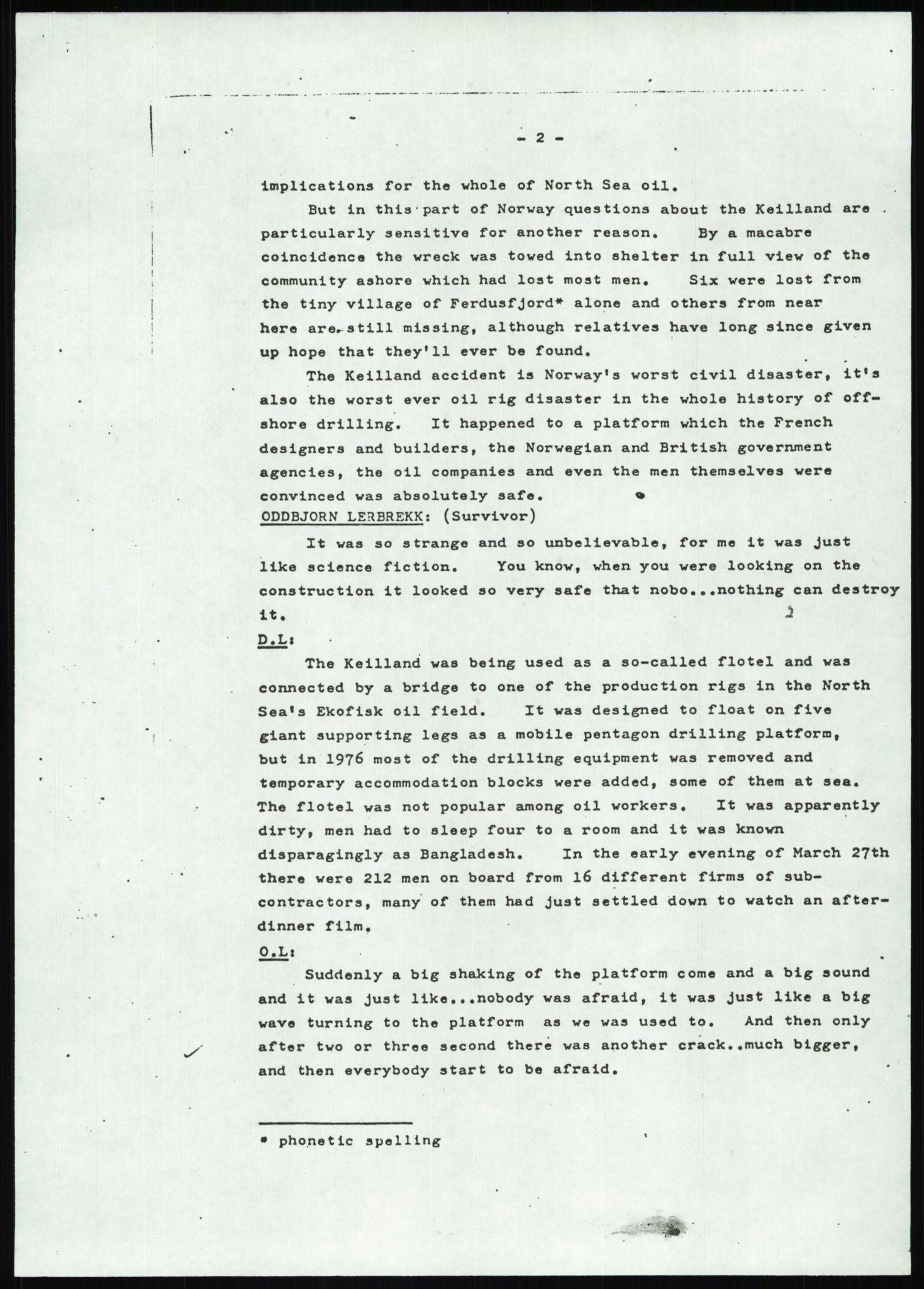 Justisdepartementet, Granskningskommisjonen ved Alexander Kielland-ulykken 27.3.1980, AV/RA-S-1165/D/L0022: Y Forskningsprosjekter (Y8-Y9)/Z Diverse (Doku.liste + Z1-Z15 av 15), 1980-1981, p. 1018