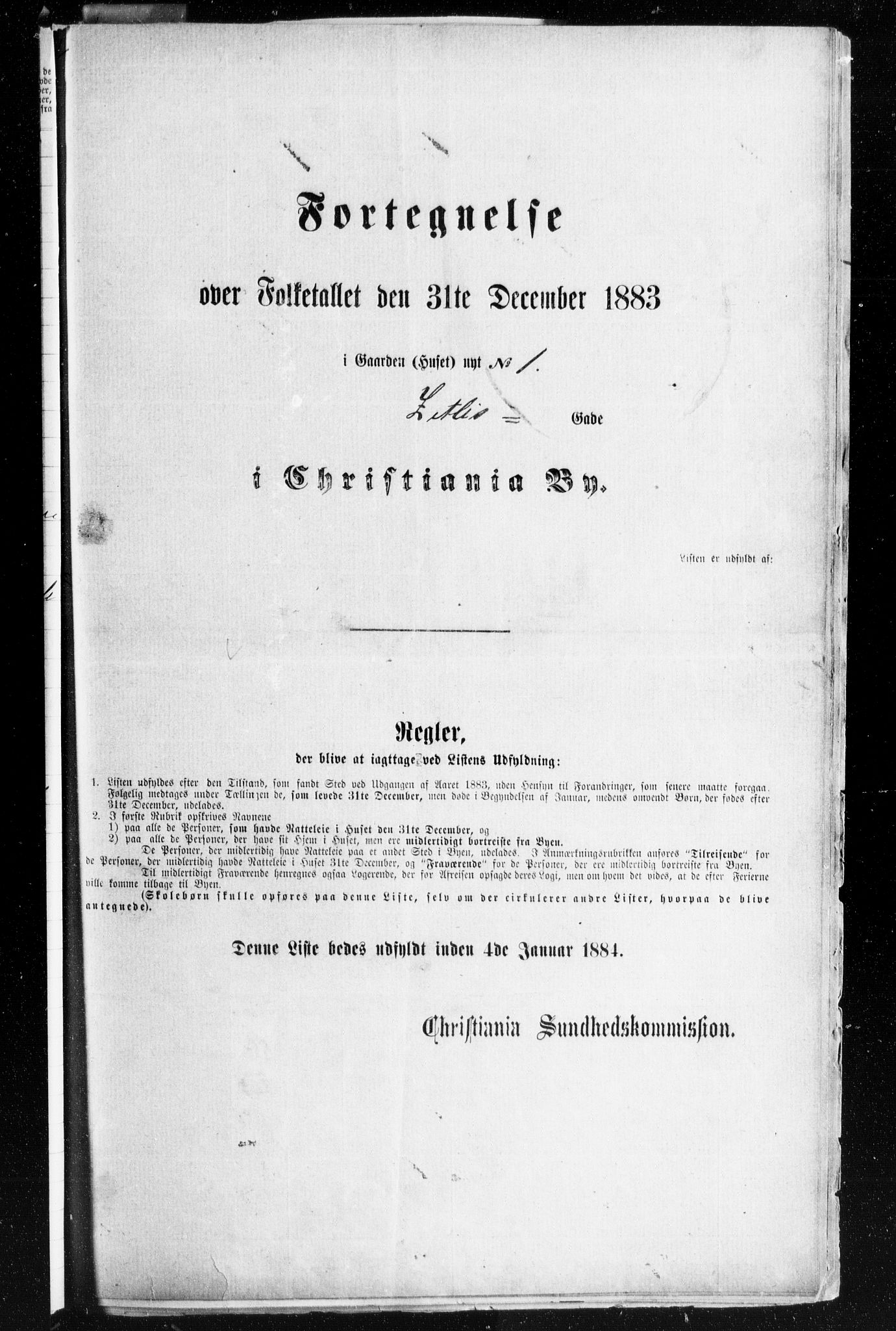 OBA, Municipal Census 1883 for Kristiania, 1883, p. 5475