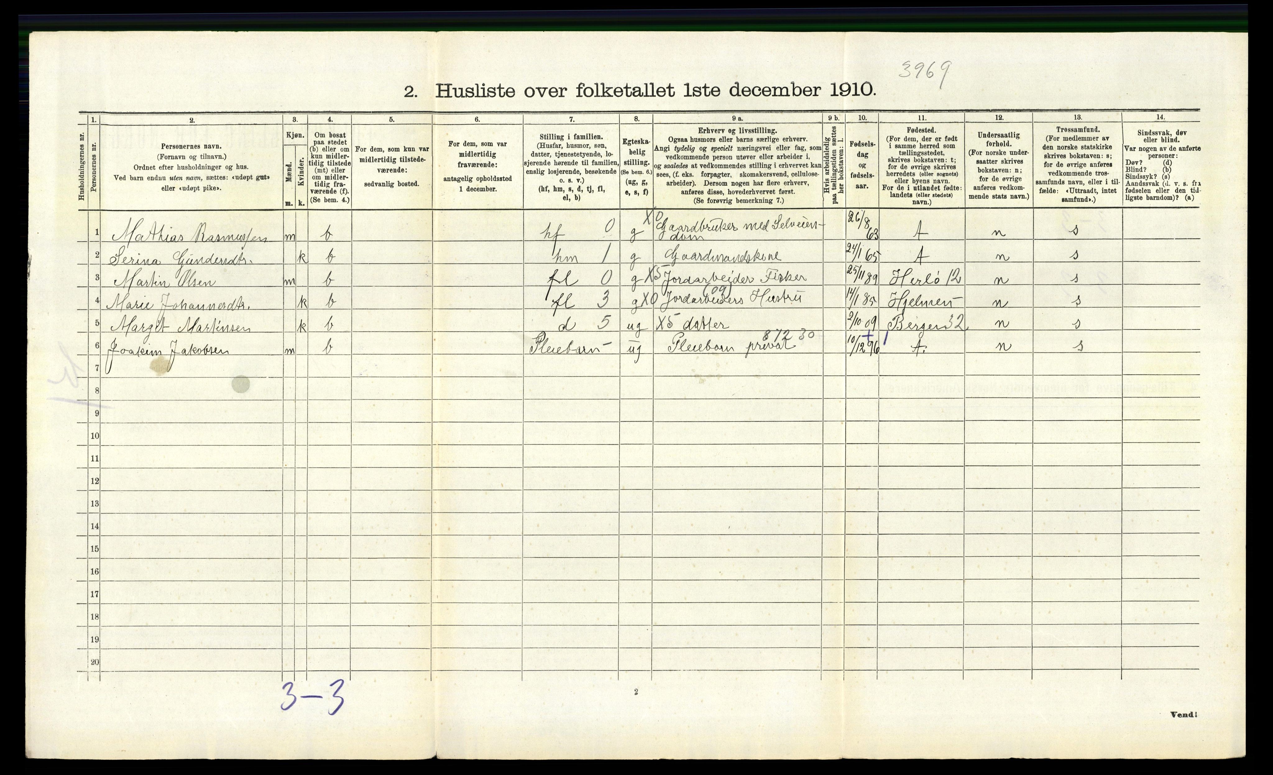 RA, 1910 census for Manger, 1910, p. 836