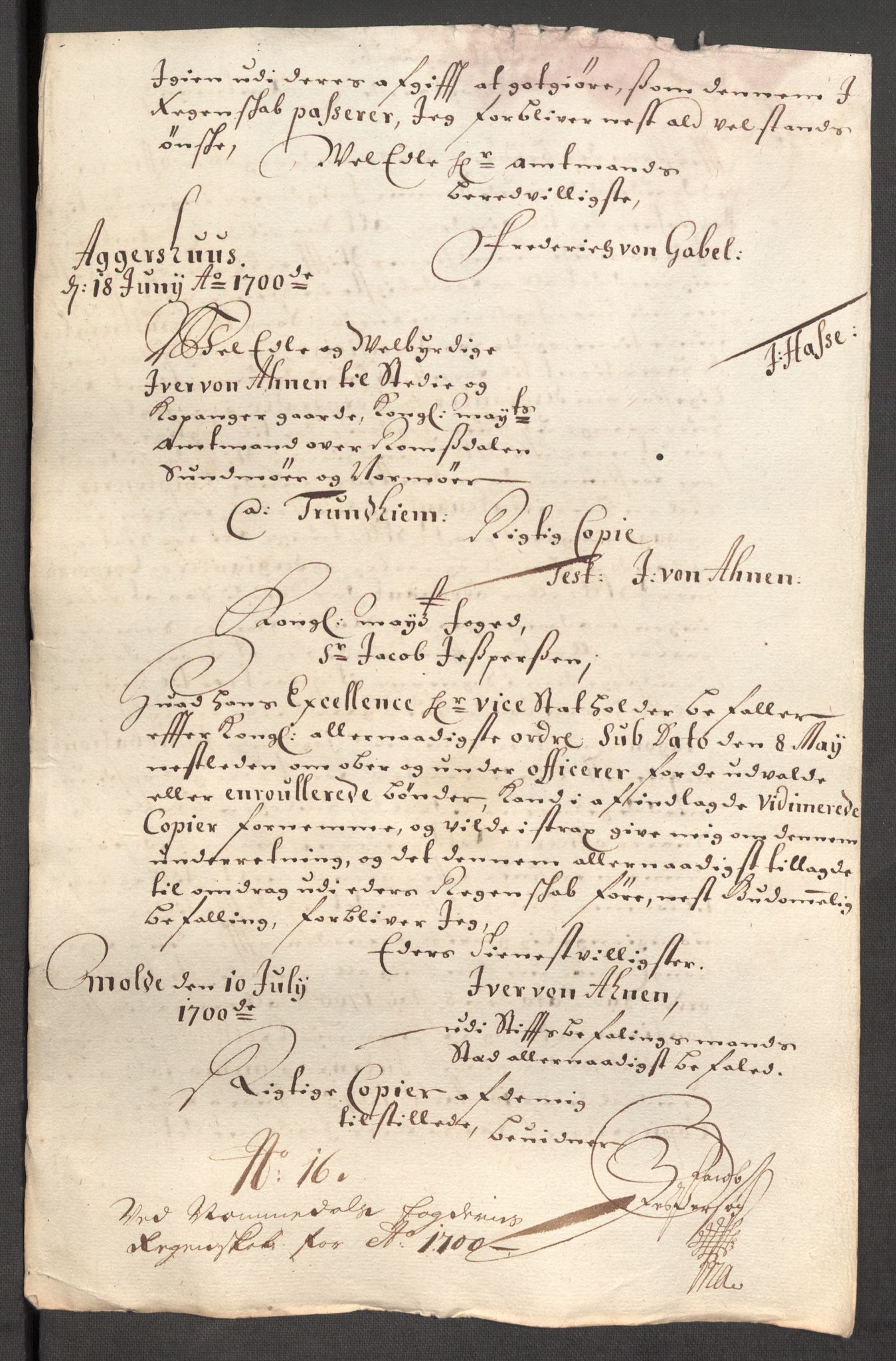 Rentekammeret inntil 1814, Reviderte regnskaper, Fogderegnskap, AV/RA-EA-4092/R64/L4426: Fogderegnskap Namdal, 1699-1700, p. 342