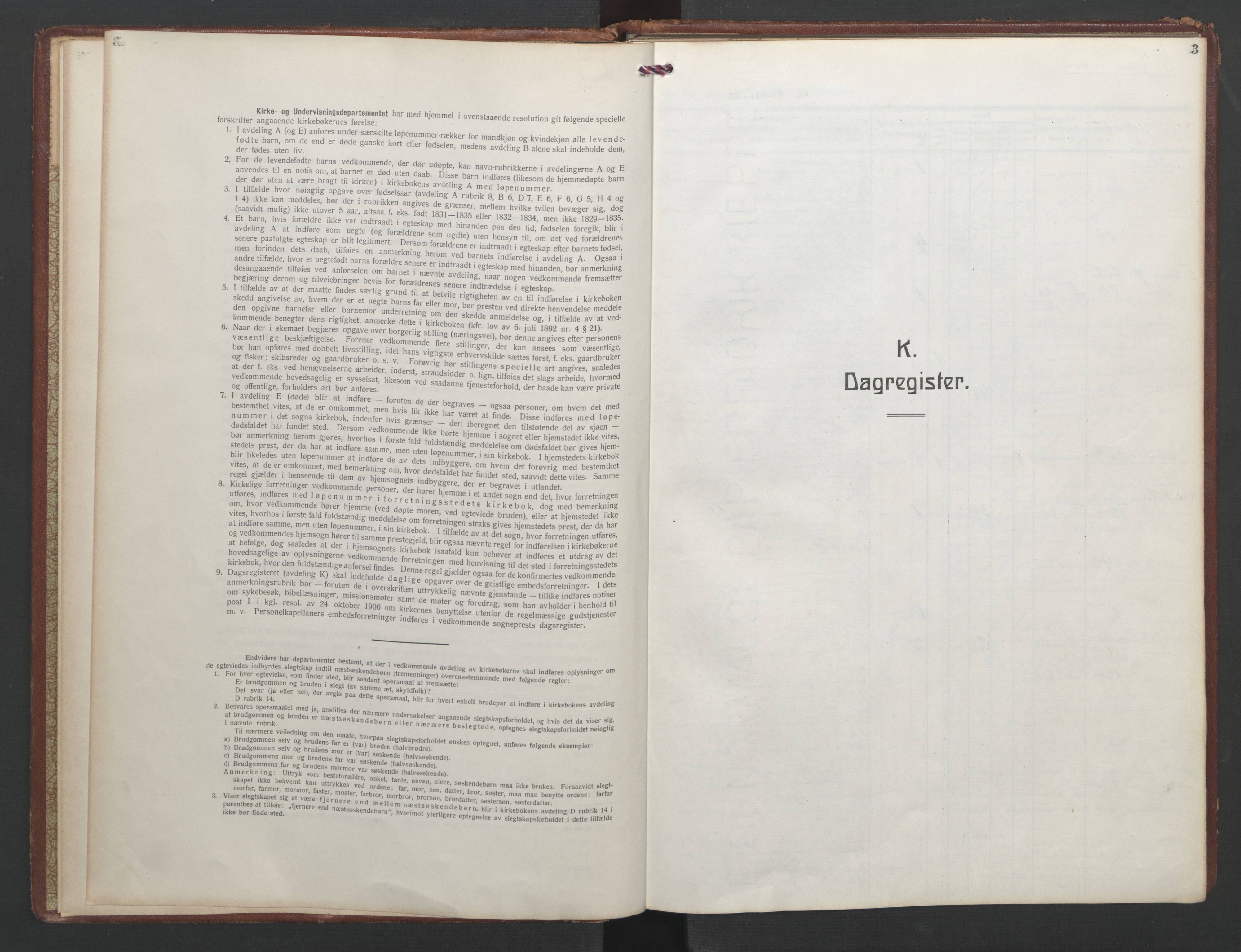 St. Jacob sokneprestembete, SAB/A-78001/H/Haa/L0013: Diary records no. E 2, 1926-1935, p. 2b-3a