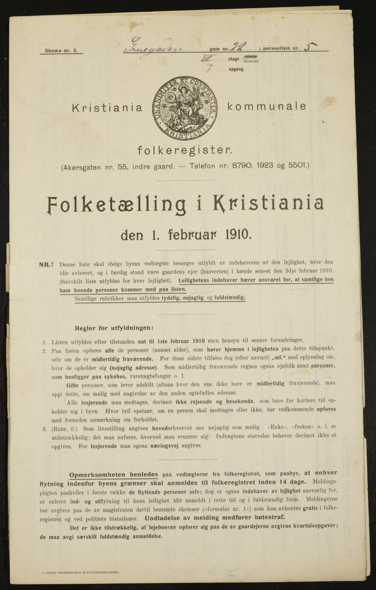 OBA, Municipal Census 1910 for Kristiania, 1910, p. 29347