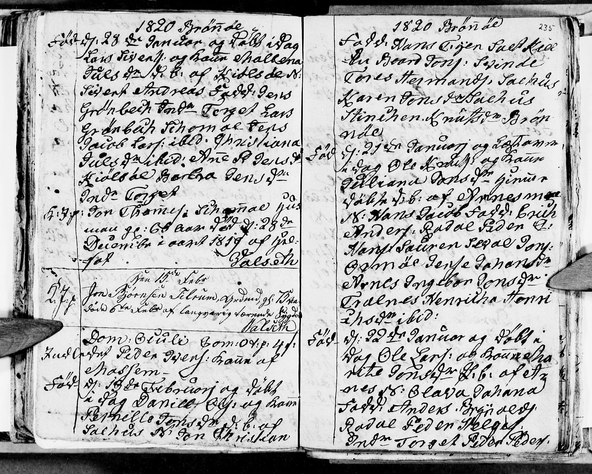 Ministerialprotokoller, klokkerbøker og fødselsregistre - Nordland, AV/SAT-A-1459/813/L0209: Parish register (copy) no. 813C01, 1803-1821, p. 235