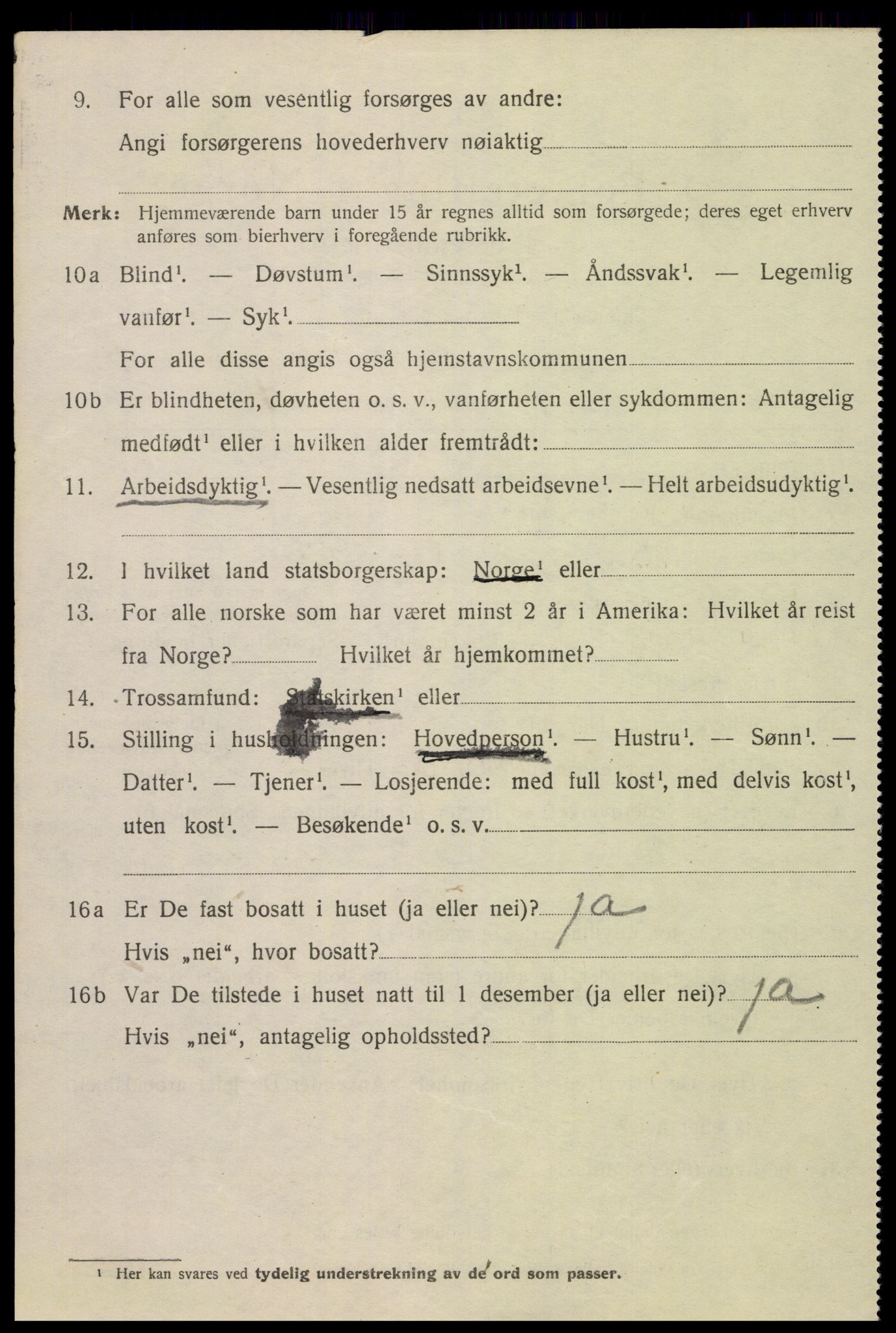 SAK, 1920 census for Mandal, 1920, p. 6818