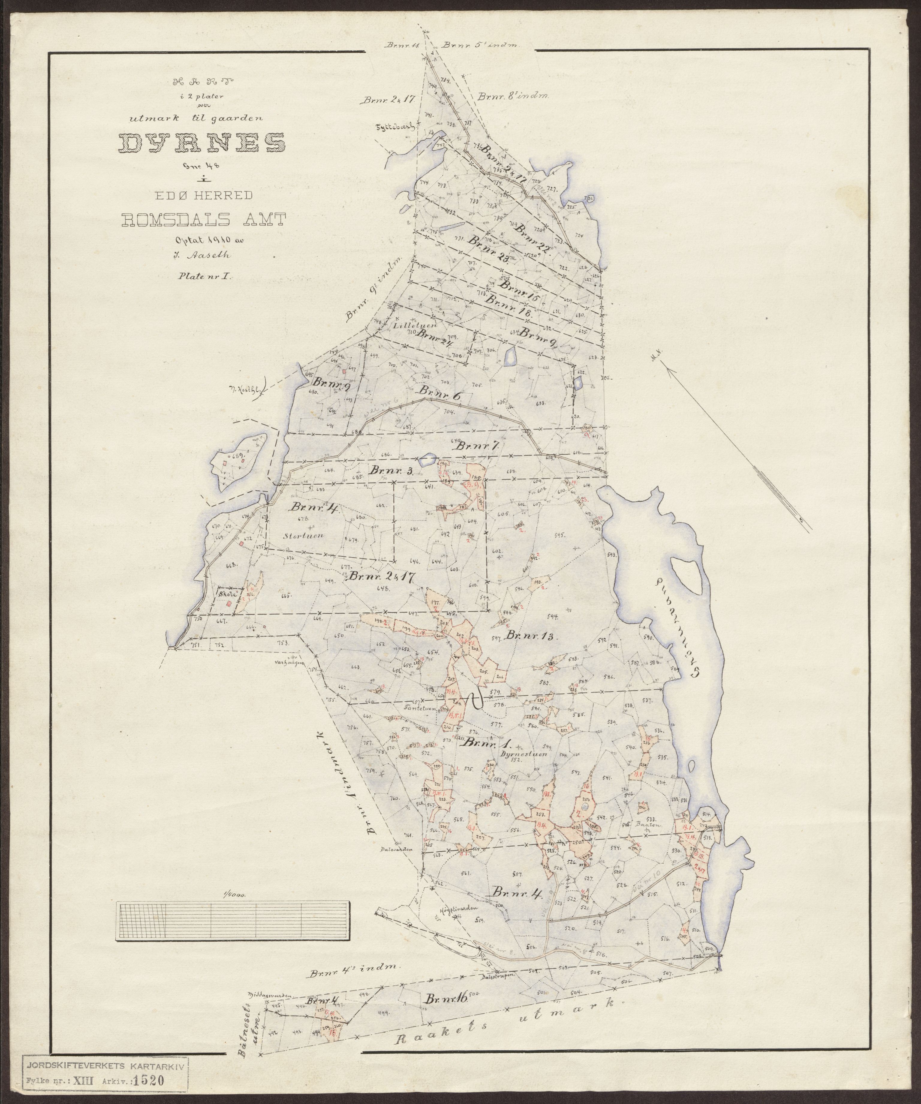 Jordskifteverkets kartarkiv, RA/S-3929/T, 1859-1988, p. 1788