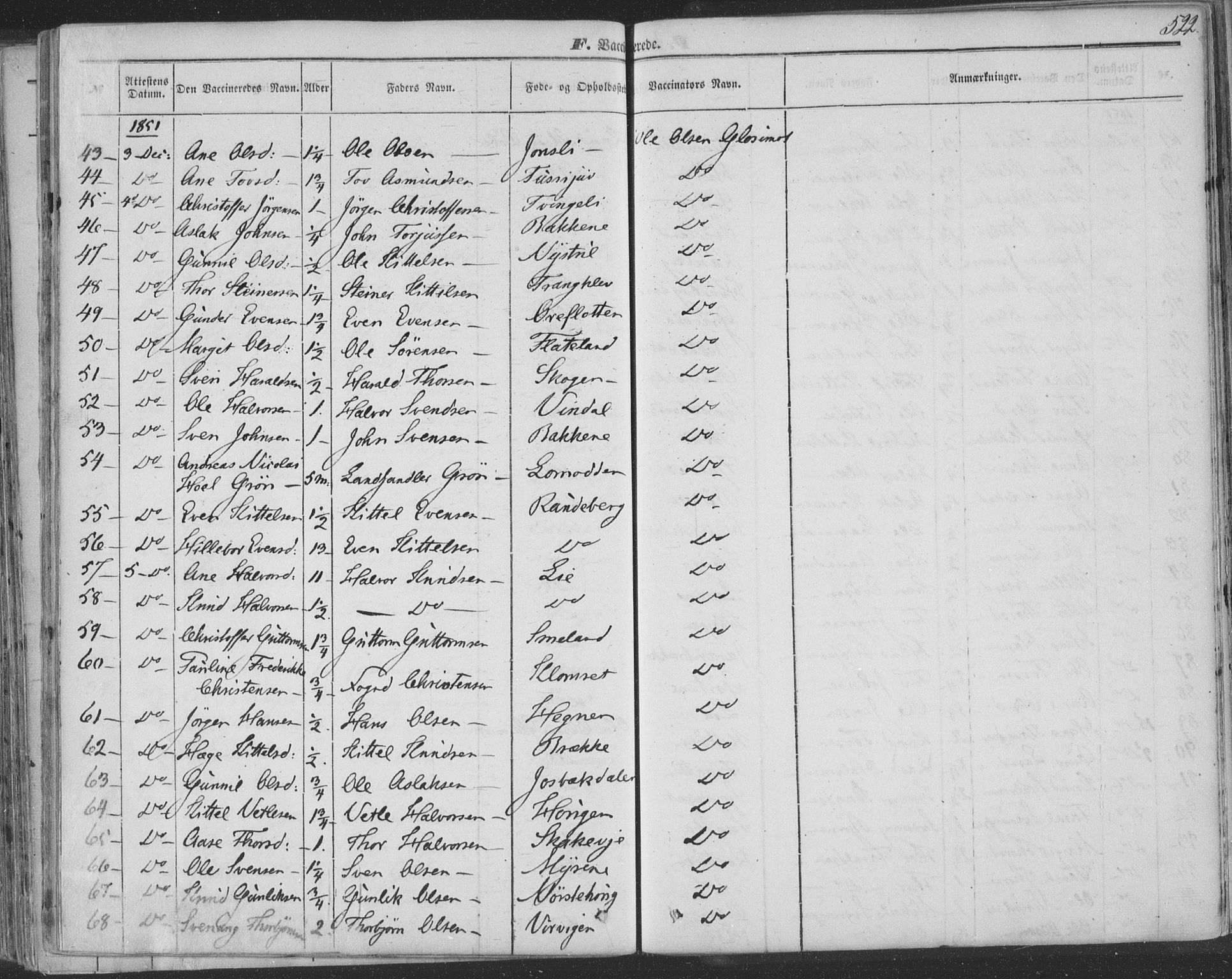 Seljord kirkebøker, AV/SAKO-A-20/F/Fa/L012b: Parish register (official) no. I 12B, 1850-1865, p. 522