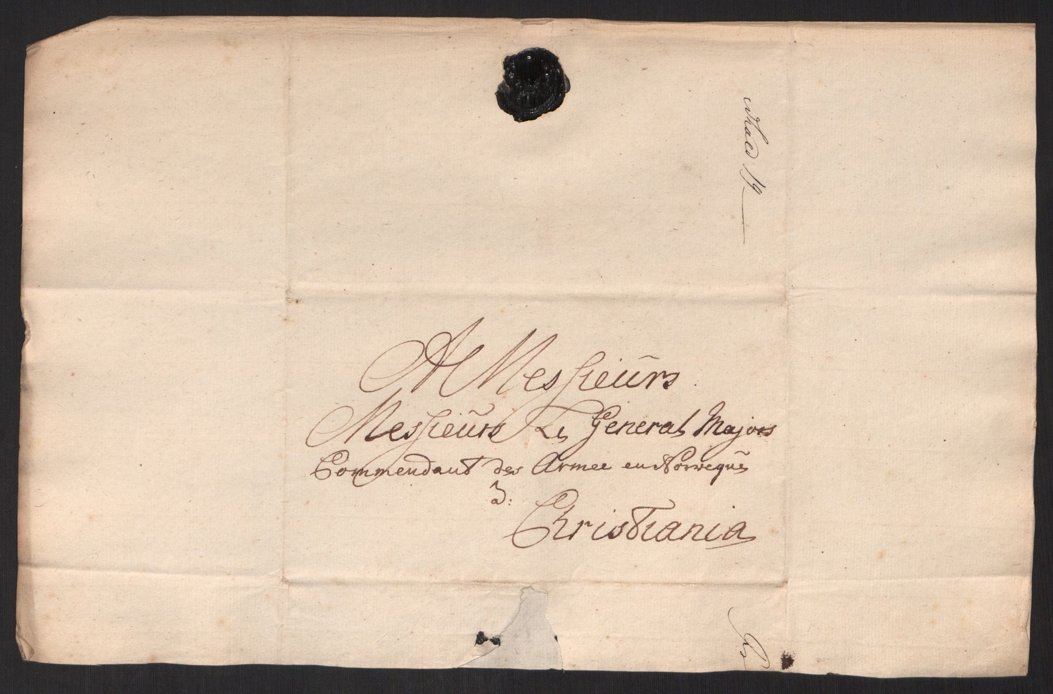 Kommanderende general (KG I) med Det norske krigsdirektorium, AV/RA-EA-5419/D/L0152: Fredriksten festning: Brev, inventarfortegnelser og regnskapsekstrakter, 1720-1723, p. 465