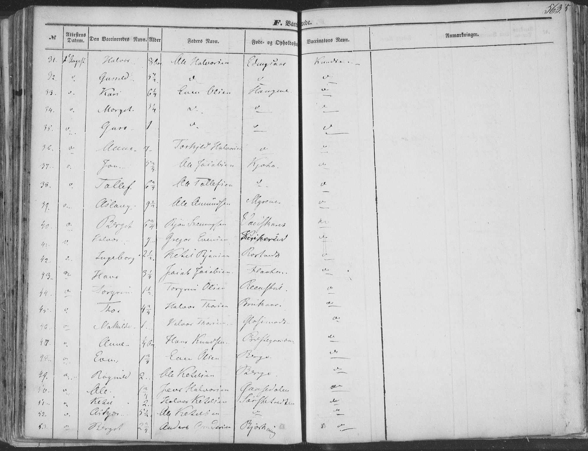 Seljord kirkebøker, SAKO/A-20/F/Fa/L012b: Parish register (official) no. I 12B, 1850-1865, p. 563