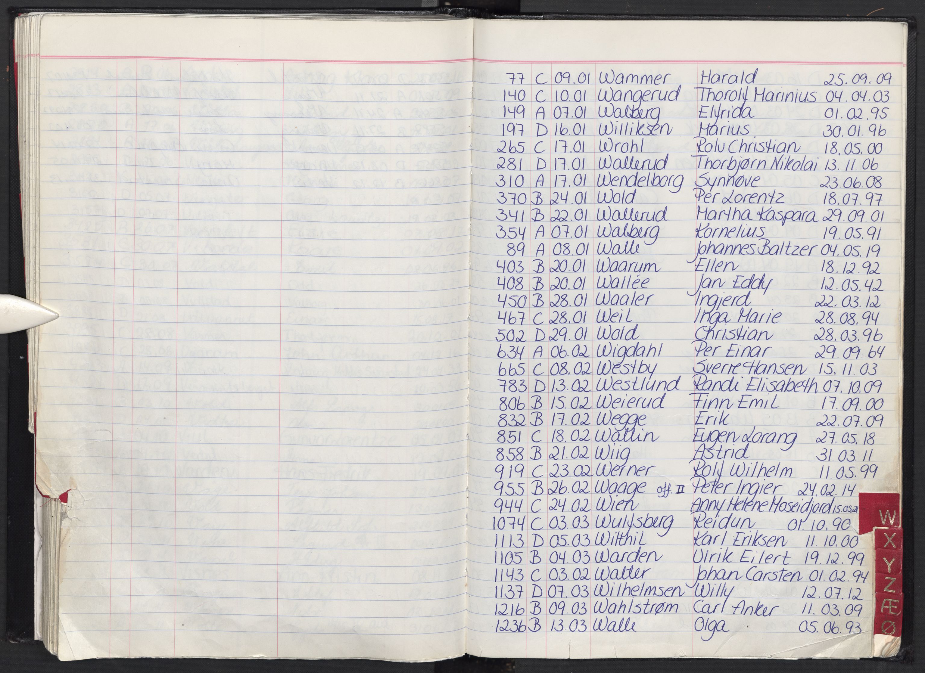 Oslo skifterett, AV/SAO-A-10383/F/Fa/Faa/L0084: Navneregister dødsfallssaker, 1984