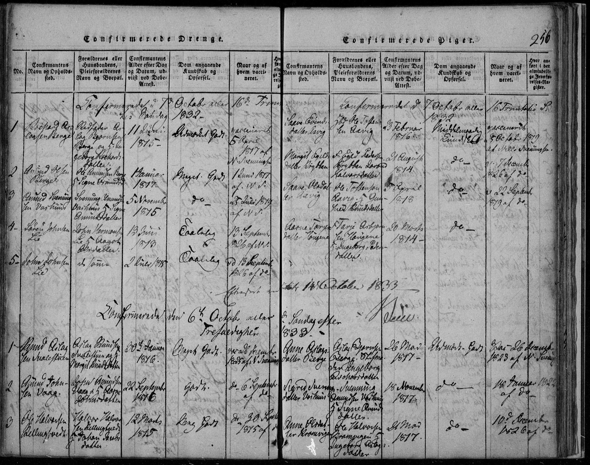 Rauland kirkebøker, SAKO/A-292/F/Fa/L0001: Parish register (official) no. 1, 1814-1859, p. 256