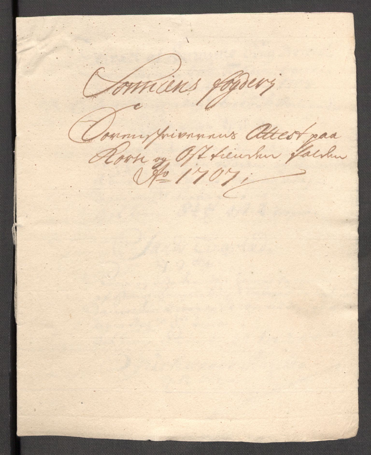 Rentekammeret inntil 1814, Reviderte regnskaper, Fogderegnskap, AV/RA-EA-4092/R68/L4756: Fogderegnskap Senja og Troms, 1705-1707, p. 377