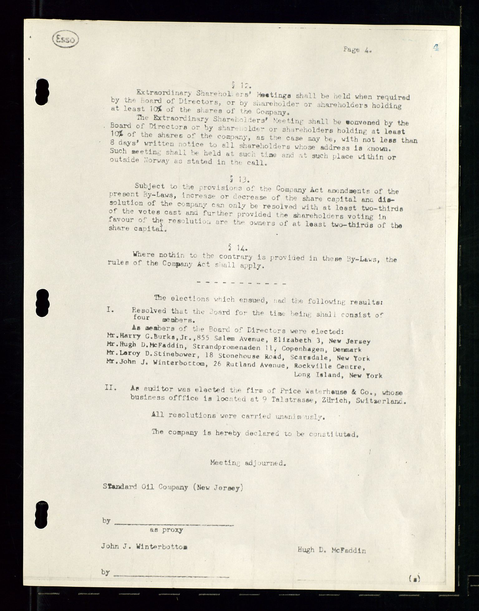 PA 1537 - A/S Essoraffineriet Norge, AV/SAST-A-101957/A/Aa/L0001/0003: Styremøter / Shareholder meetings, board meetings, 1957-1958, p. 6