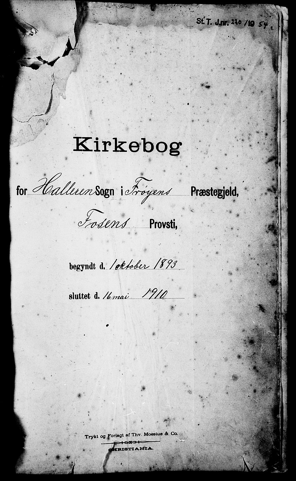 Ministerialprotokoller, klokkerbøker og fødselsregistre - Sør-Trøndelag, SAT/A-1456/641/L0598: Parish register (copy) no. 641C02, 1893-1910
