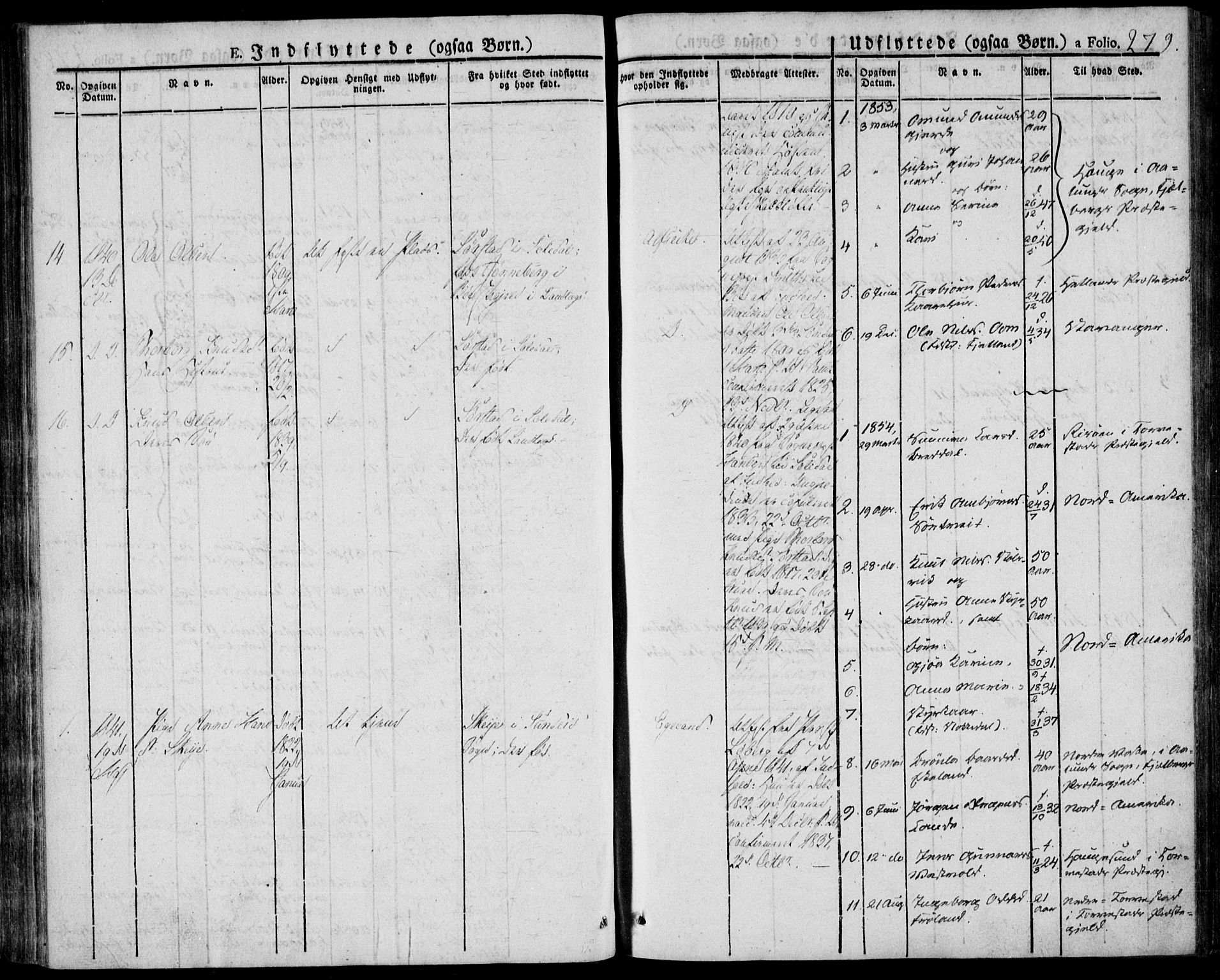 Skjold sokneprestkontor, AV/SAST-A-101847/H/Ha/Haa/L0005: Parish register (official) no. A 5, 1830-1856, p. 279