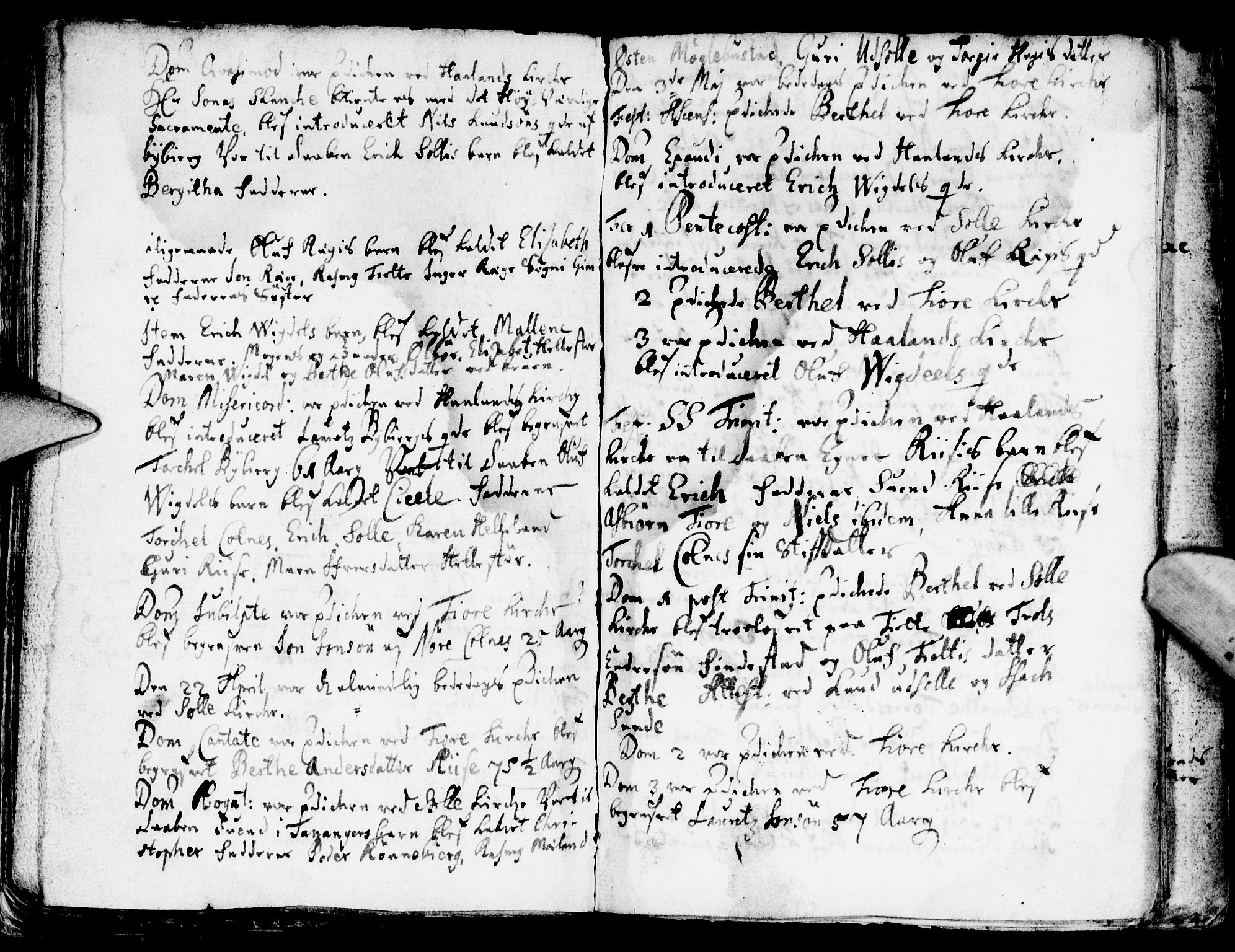 Håland sokneprestkontor, AV/SAST-A-101802/001/30BA/L0001: Parish register (official) no. A 1, 1671-1722