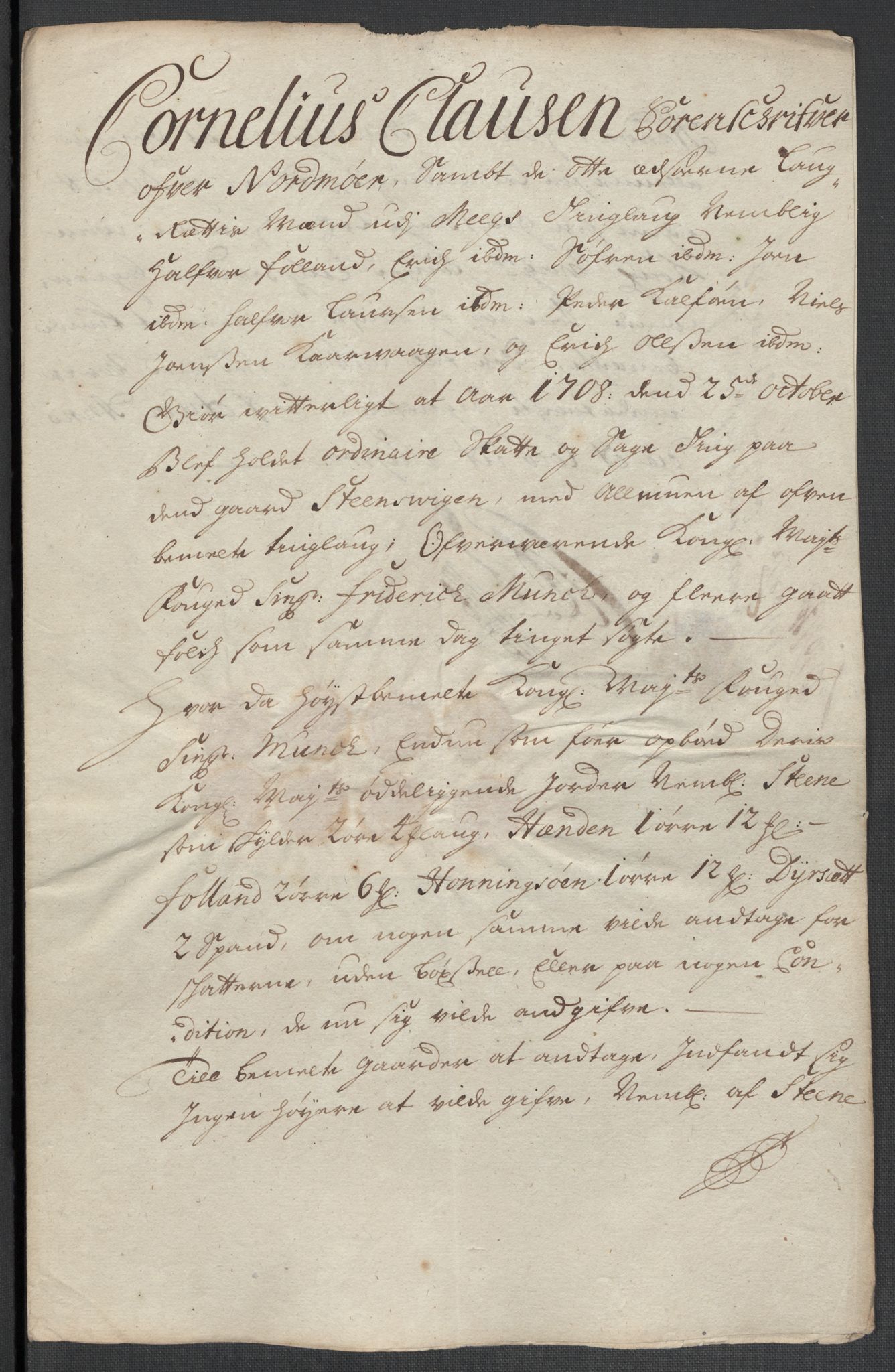 Rentekammeret inntil 1814, Reviderte regnskaper, Fogderegnskap, AV/RA-EA-4092/R56/L3743: Fogderegnskap Nordmøre, 1708, p. 137