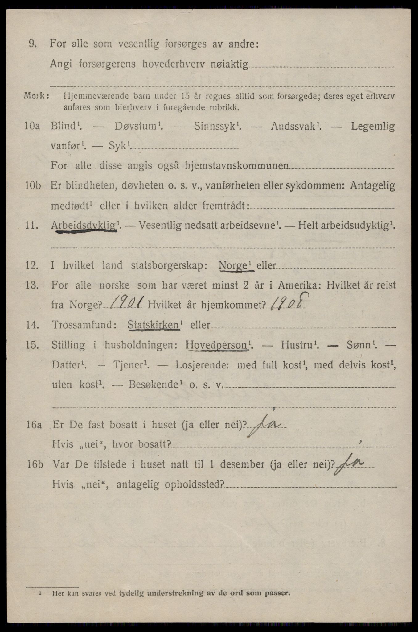 SAST, 1920 census for Skåre, 1920, p. 8277