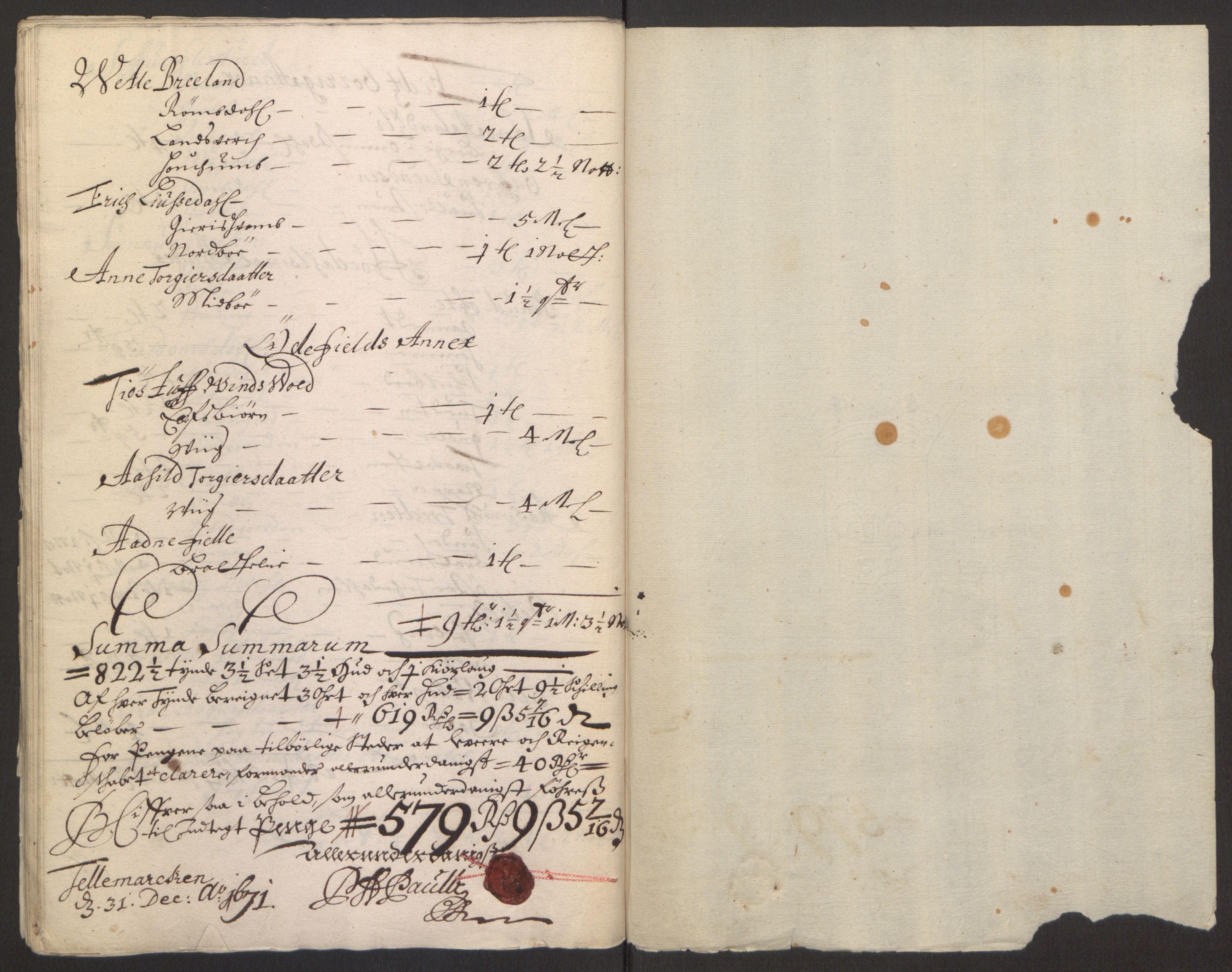 Rentekammeret inntil 1814, Reviderte regnskaper, Fogderegnskap, RA/EA-4092/R35/L2060: Fogderegnskap Øvre og Nedre Telemark, 1671-1672, p. 69