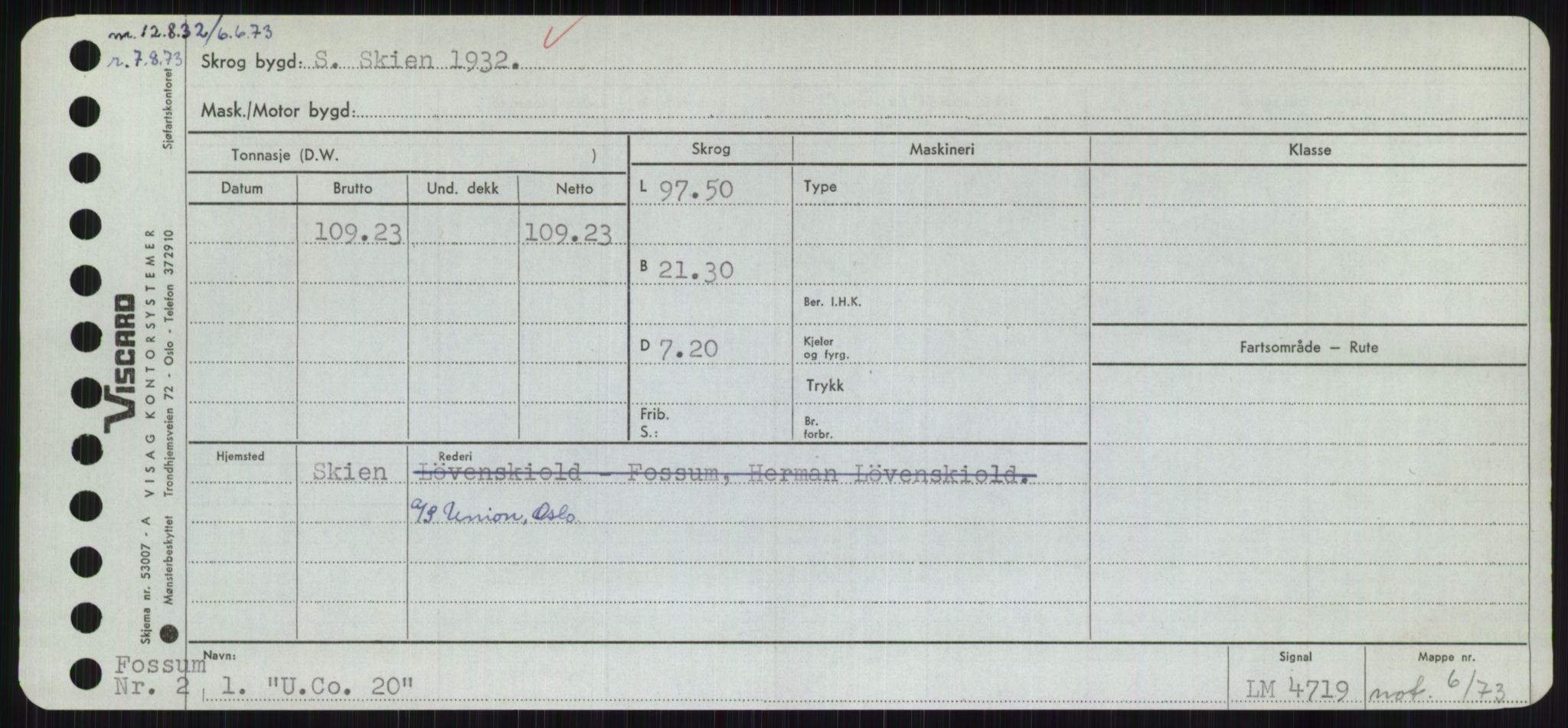 Sjøfartsdirektoratet med forløpere, Skipsmålingen, RA/S-1627/H/Hc/L0001: Lektere, A-Y, p. 587