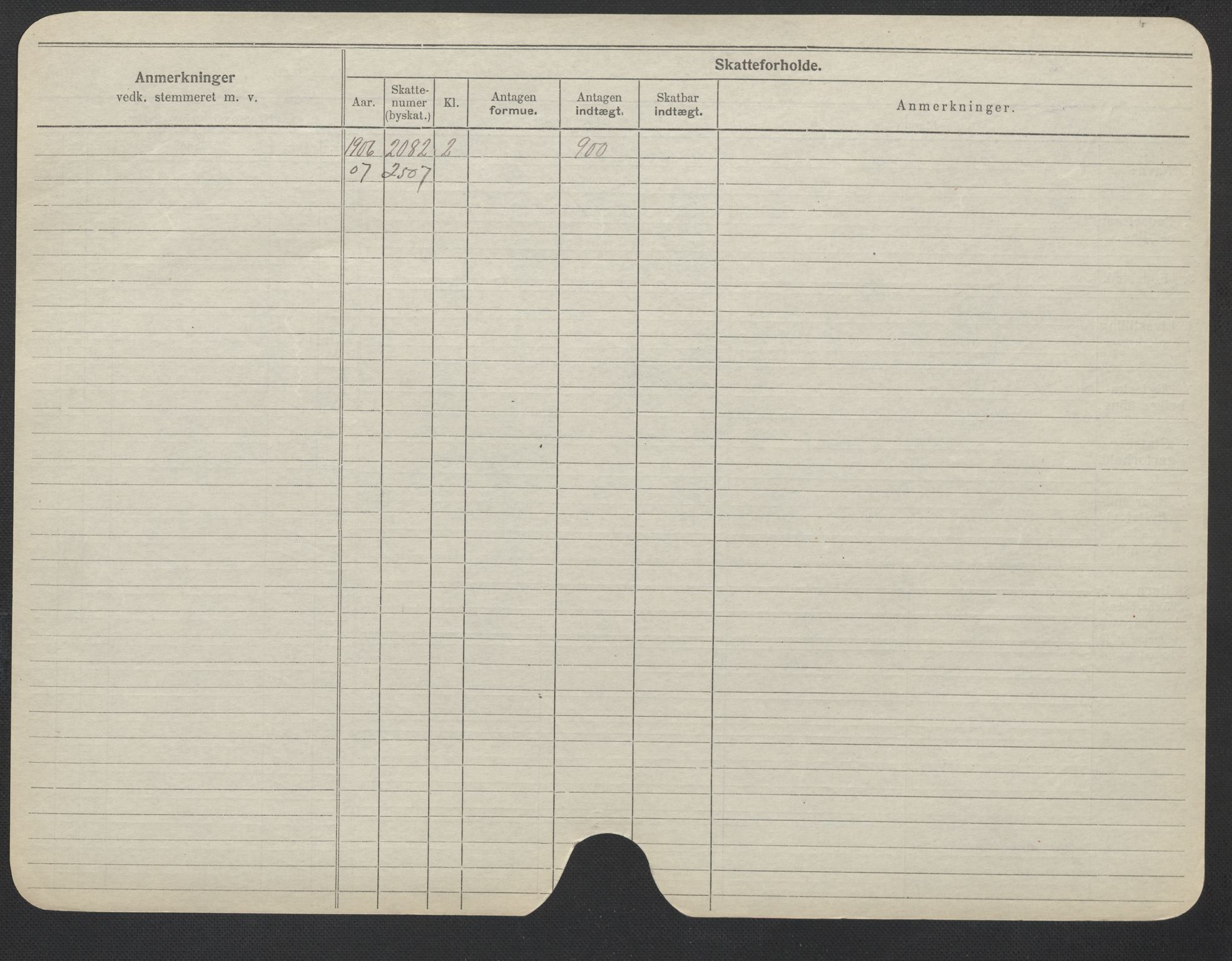 Oslo folkeregister, Registerkort, SAO/A-11715/F/Fa/Fac/L0019: Kvinner, 1906-1914, p. 900b