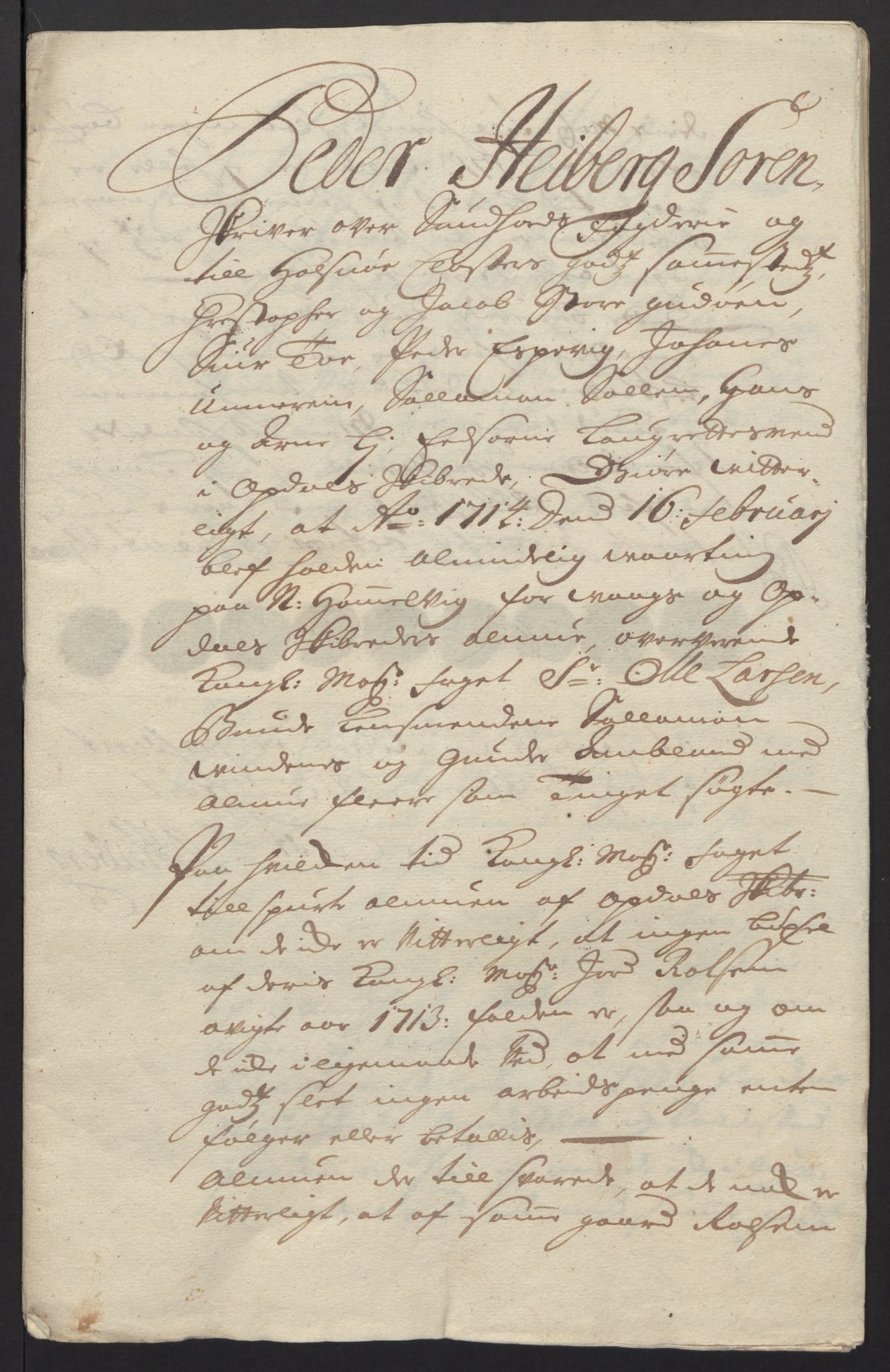 Rentekammeret inntil 1814, Reviderte regnskaper, Fogderegnskap, AV/RA-EA-4092/R48/L2989: Fogderegnskap Sunnhordland og Hardanger, 1713, p. 258