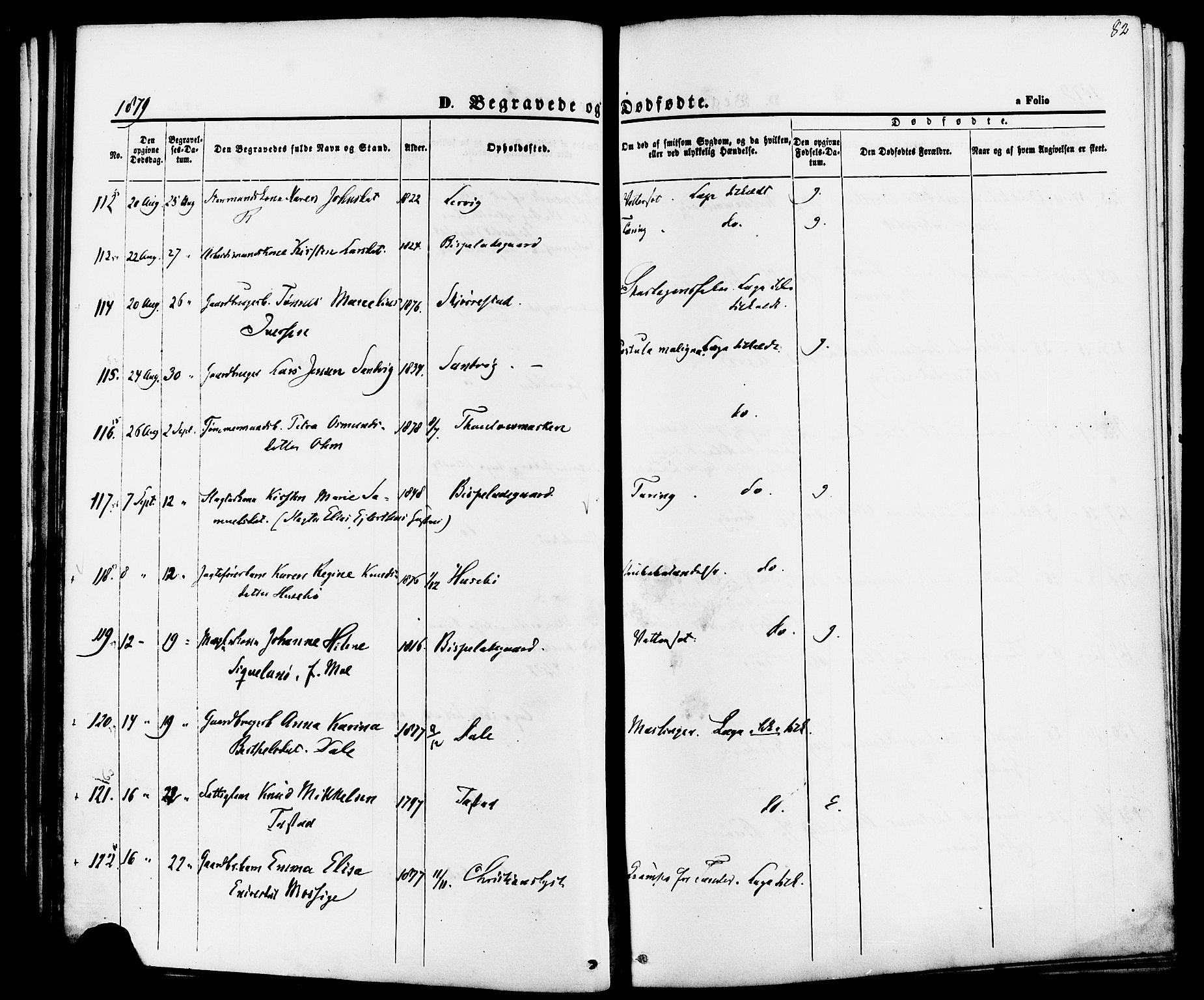 Hetland sokneprestkontor, AV/SAST-A-101826/30/30BA/L0006: Parish register (official) no. A 6, 1869-1884, p. 82