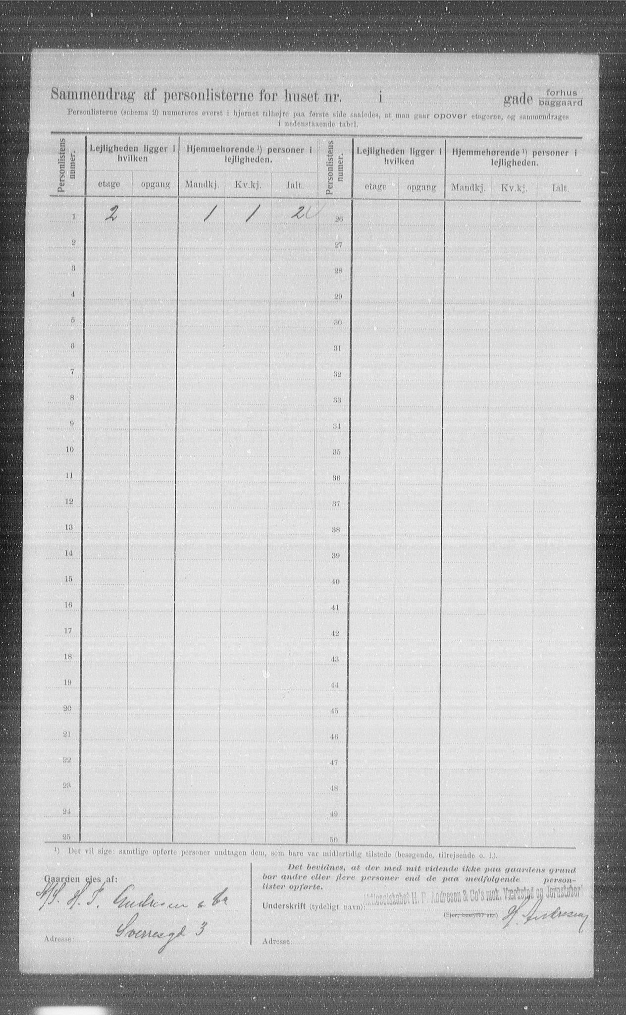 OBA, Municipal Census 1907 for Kristiania, 1907, p. 53910