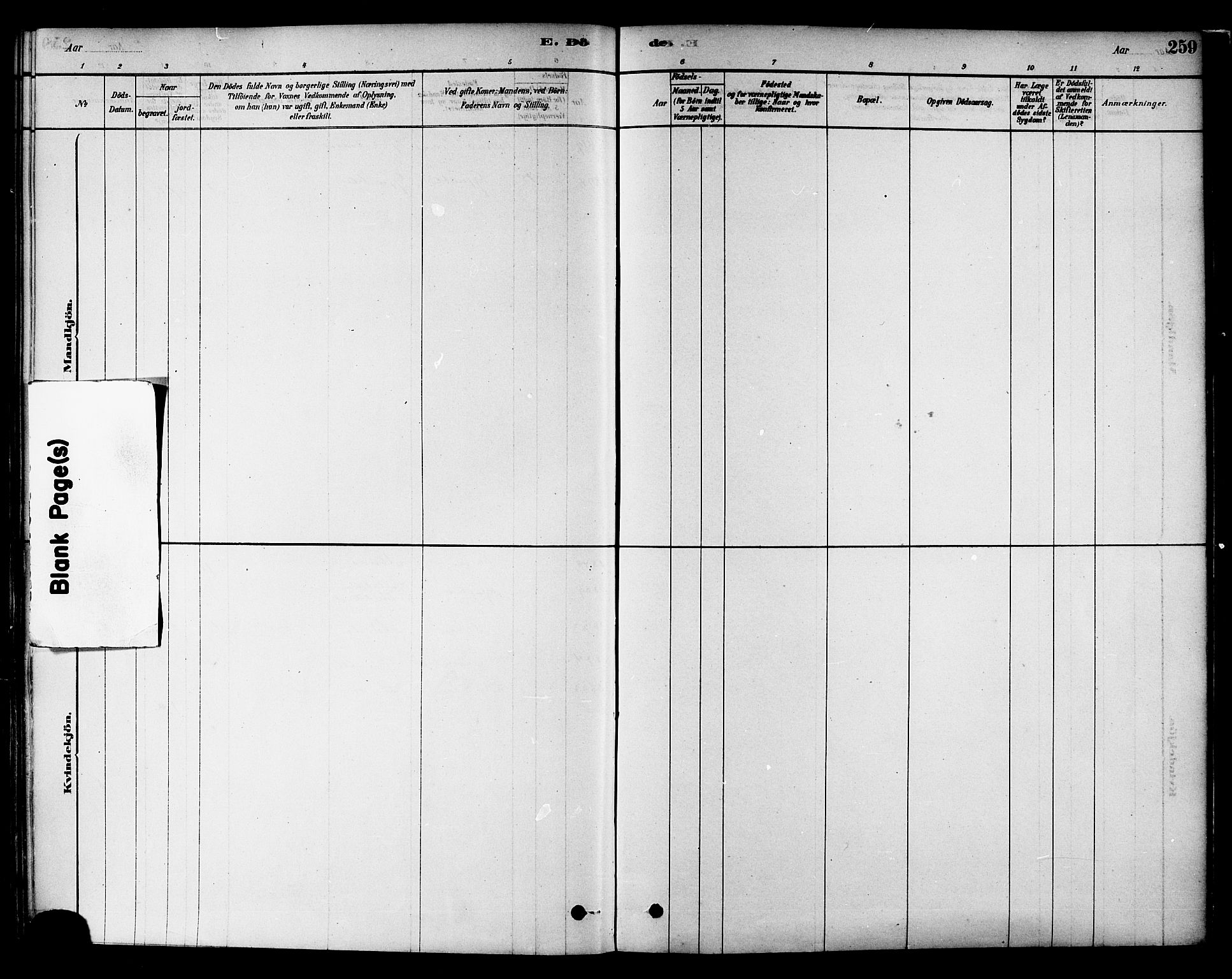 Ministerialprotokoller, klokkerbøker og fødselsregistre - Nord-Trøndelag, AV/SAT-A-1458/717/L0159: Parish register (official) no. 717A09, 1878-1898, p. 259