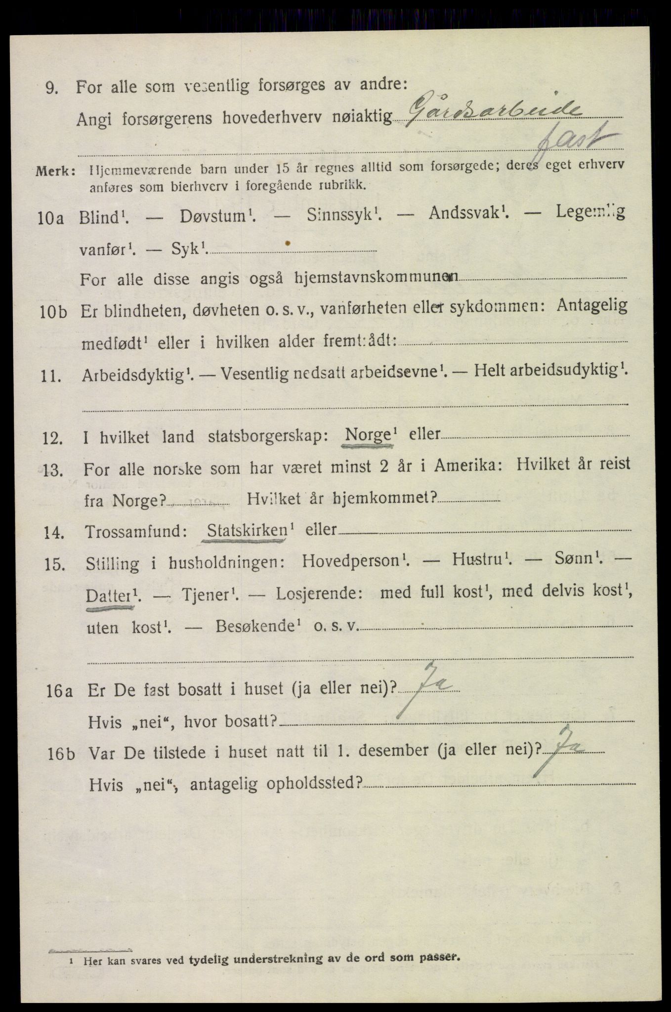 SAH, 1920 census for Nord-Odal, 1920, p. 7094