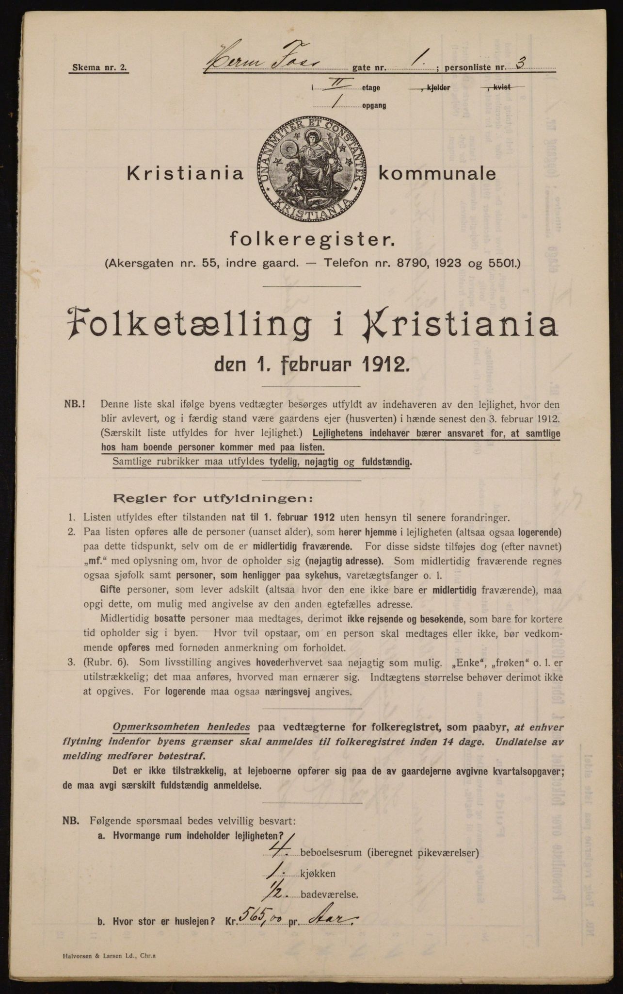 OBA, Municipal Census 1912 for Kristiania, 1912, p. 38942