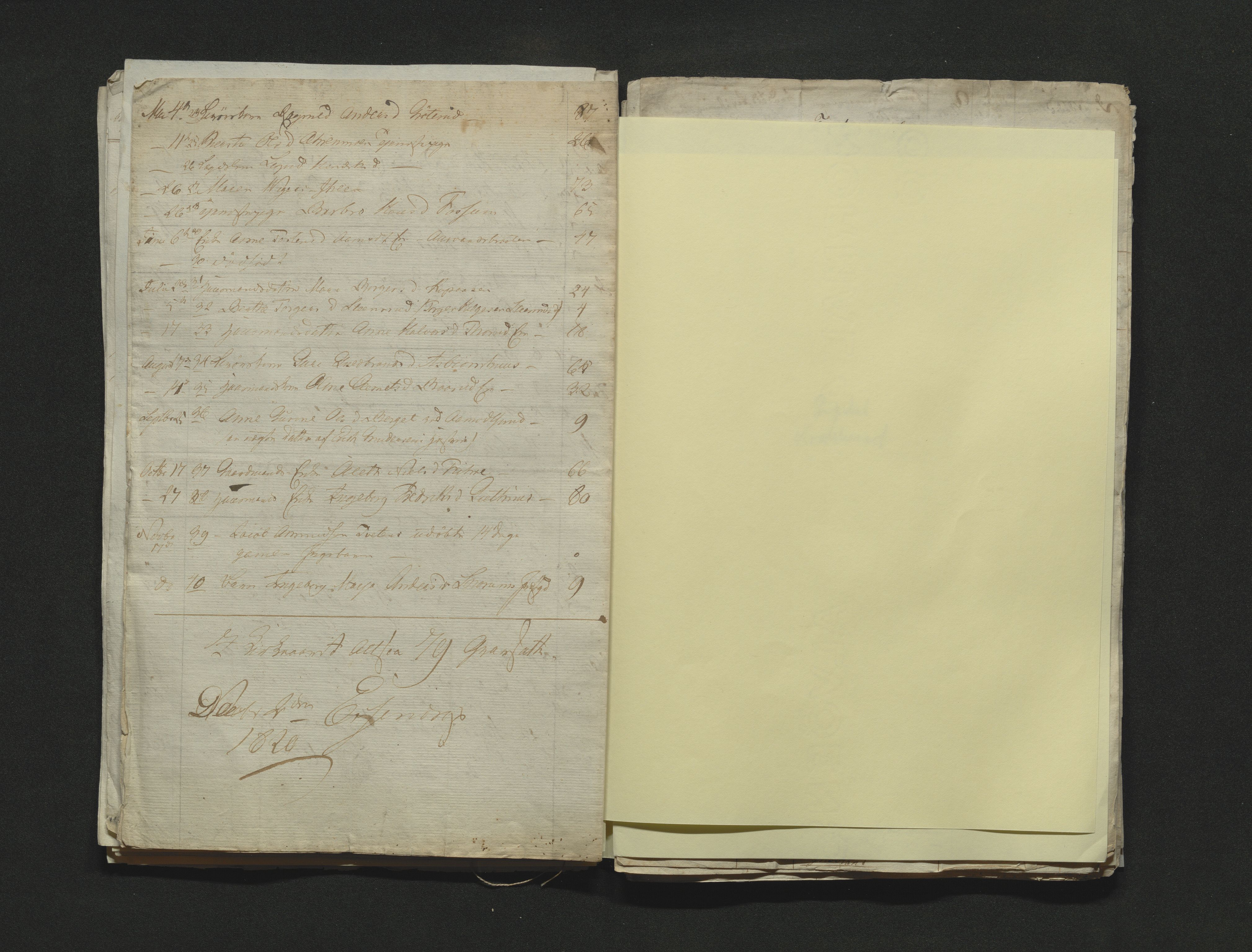 Eiker, Modum og Sigdal sorenskriveri, AV/SAKO-A-123/H/Ha/Hab/L0001: Dødsfallsmeldinger, 1812-1822, p. 248