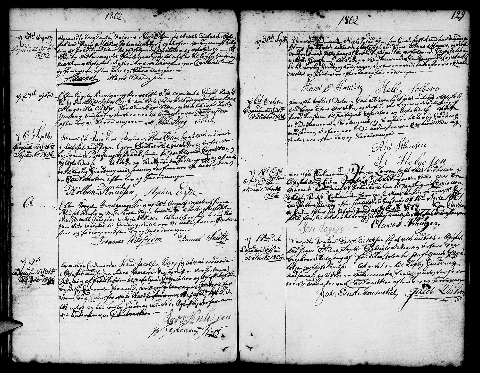 Nykirken Sokneprestembete, SAB/A-77101/H/Haa/L0008: Parish register (official) no. A 8, 1776-1814, p. 129