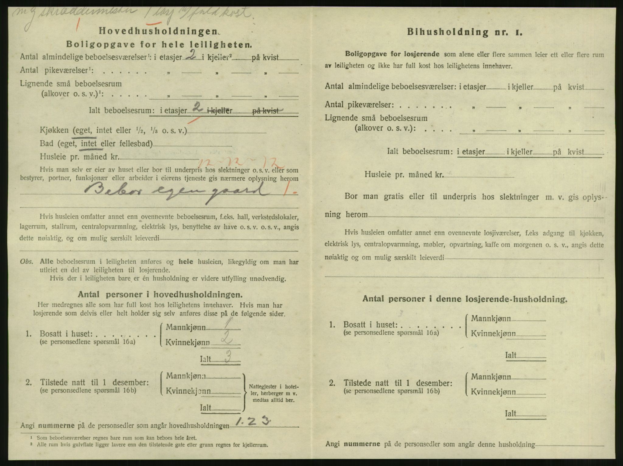 SAT, 1920 census for Steinkjer, 1920, p. 1127