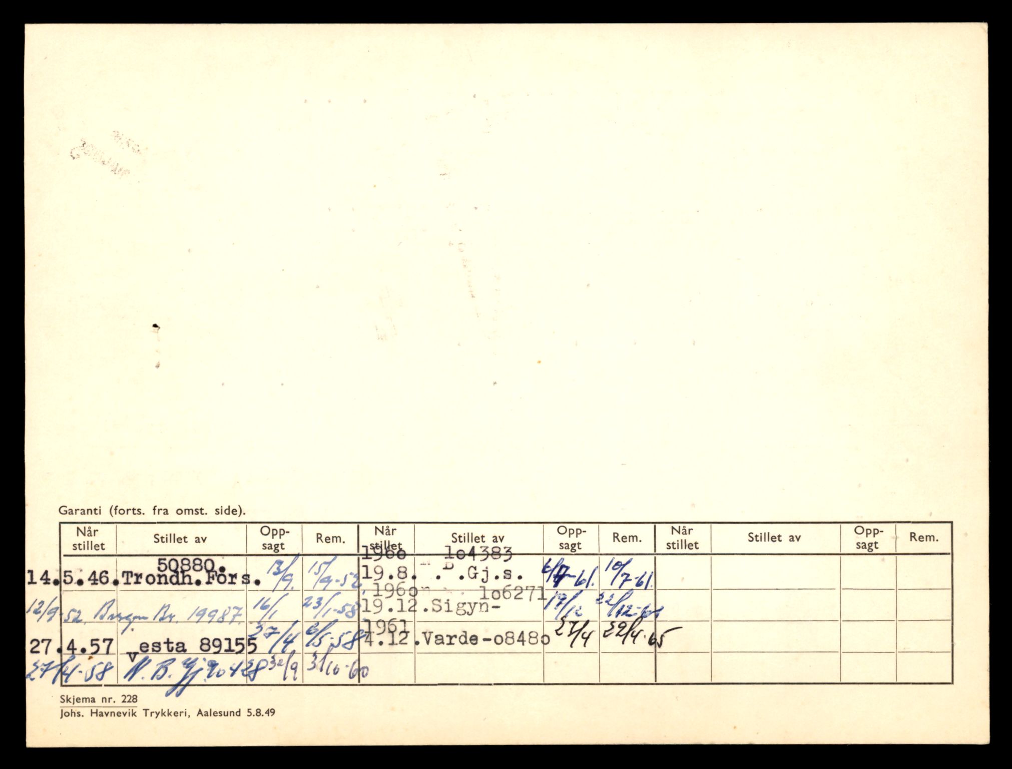 Møre og Romsdal vegkontor - Ålesund trafikkstasjon, AV/SAT-A-4099/F/Fe/L0003: Registreringskort for kjøretøy T 232 - T 340, 1927-1998, p. 2853