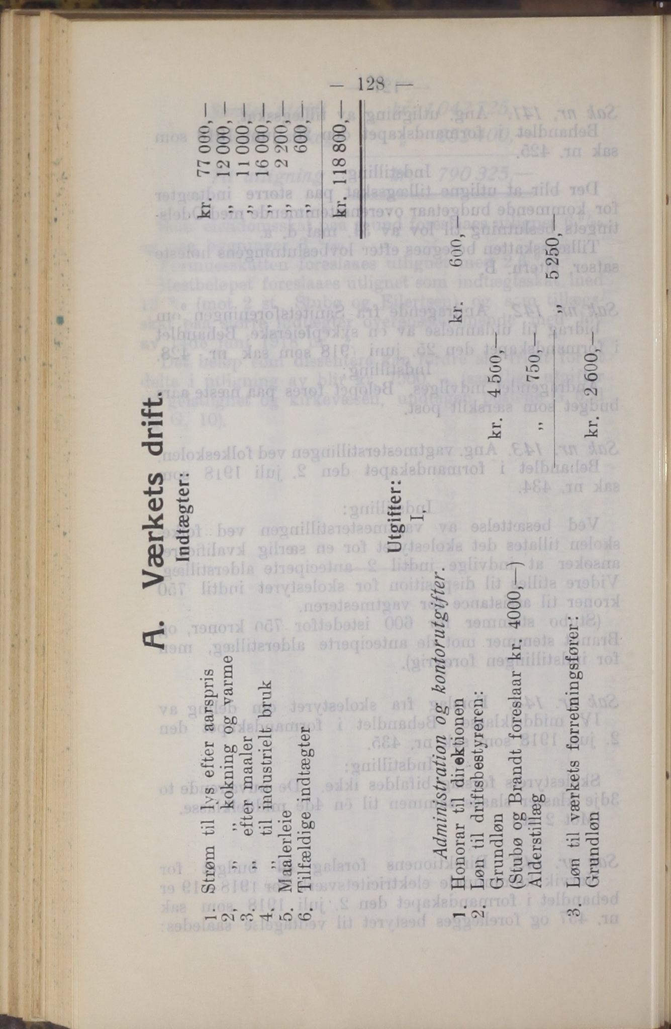 Narvik kommune. Formannskap , AIN/K-18050.150/A/Ab/L0008: Møtebok, 1918