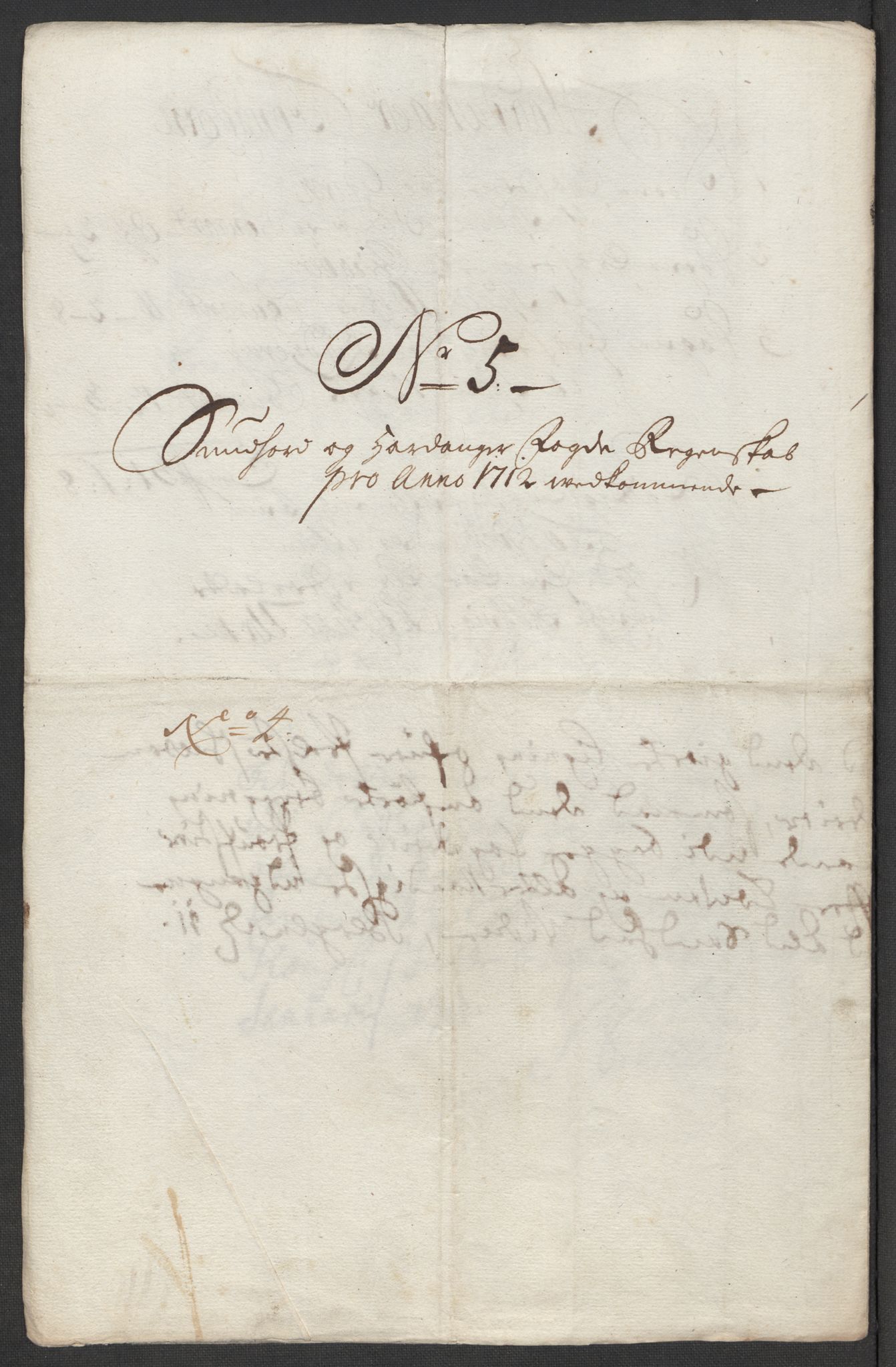 Rentekammeret inntil 1814, Reviderte regnskaper, Fogderegnskap, RA/EA-4092/R48/L2988: Fogderegnskap Sunnhordland og Hardanger, 1712, p. 128