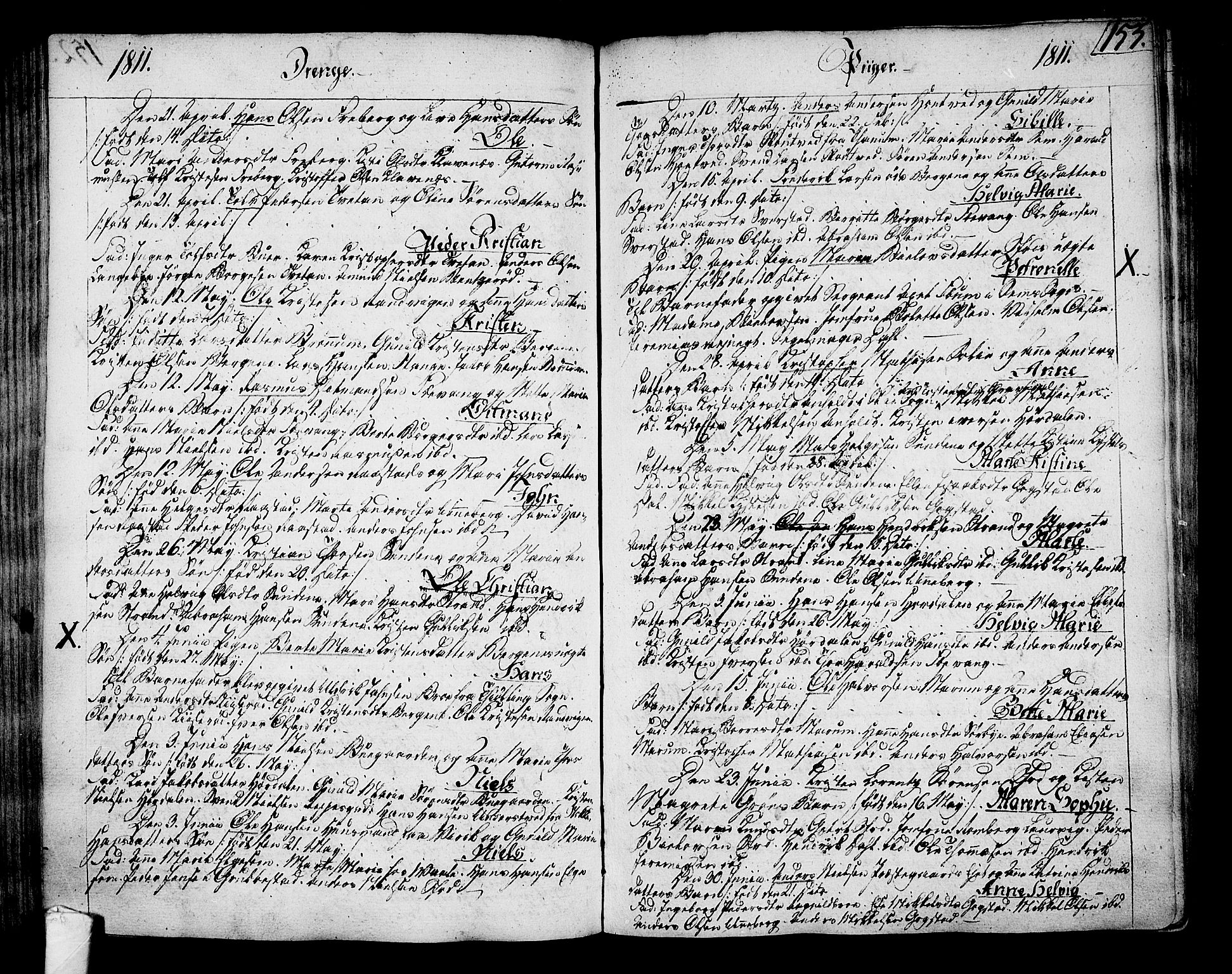 Sandar kirkebøker, SAKO/A-243/F/Fa/L0003: Parish register (official) no. 3, 1789-1814, p. 153